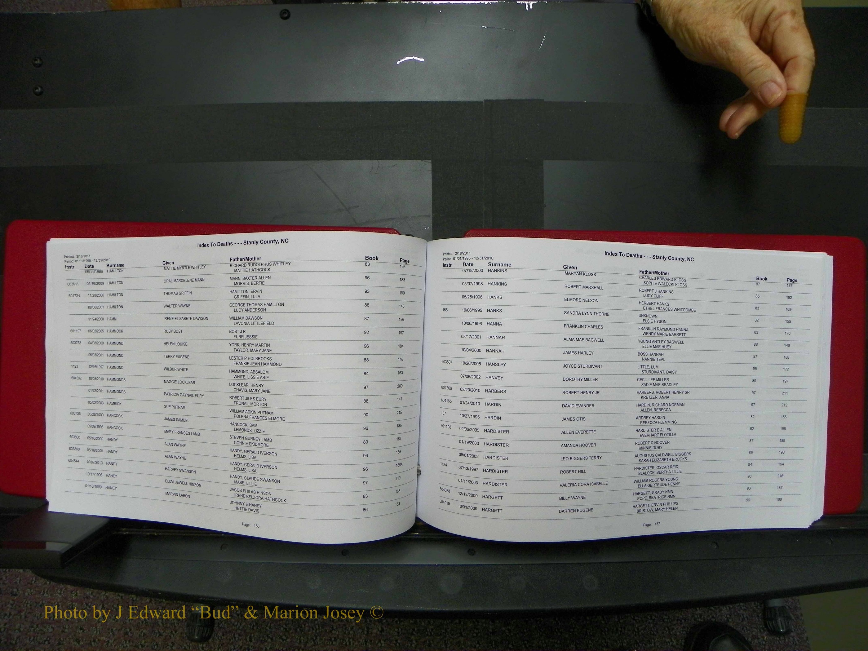 Stanley Co, NC Deaths, A-Z, 1995-2010 (79).JPG