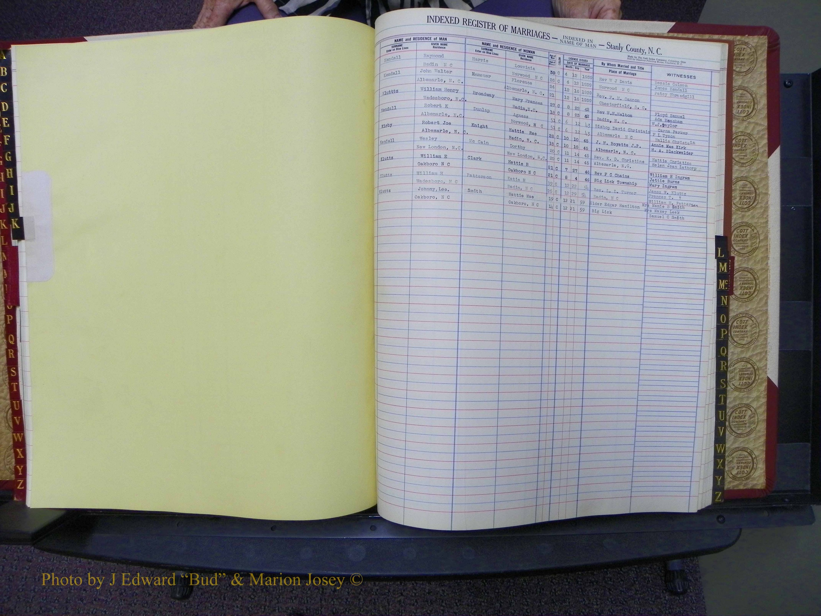 Stanley Co, NC Marriages, Male Index, A-Z, 1939-1963 (112).JPG
