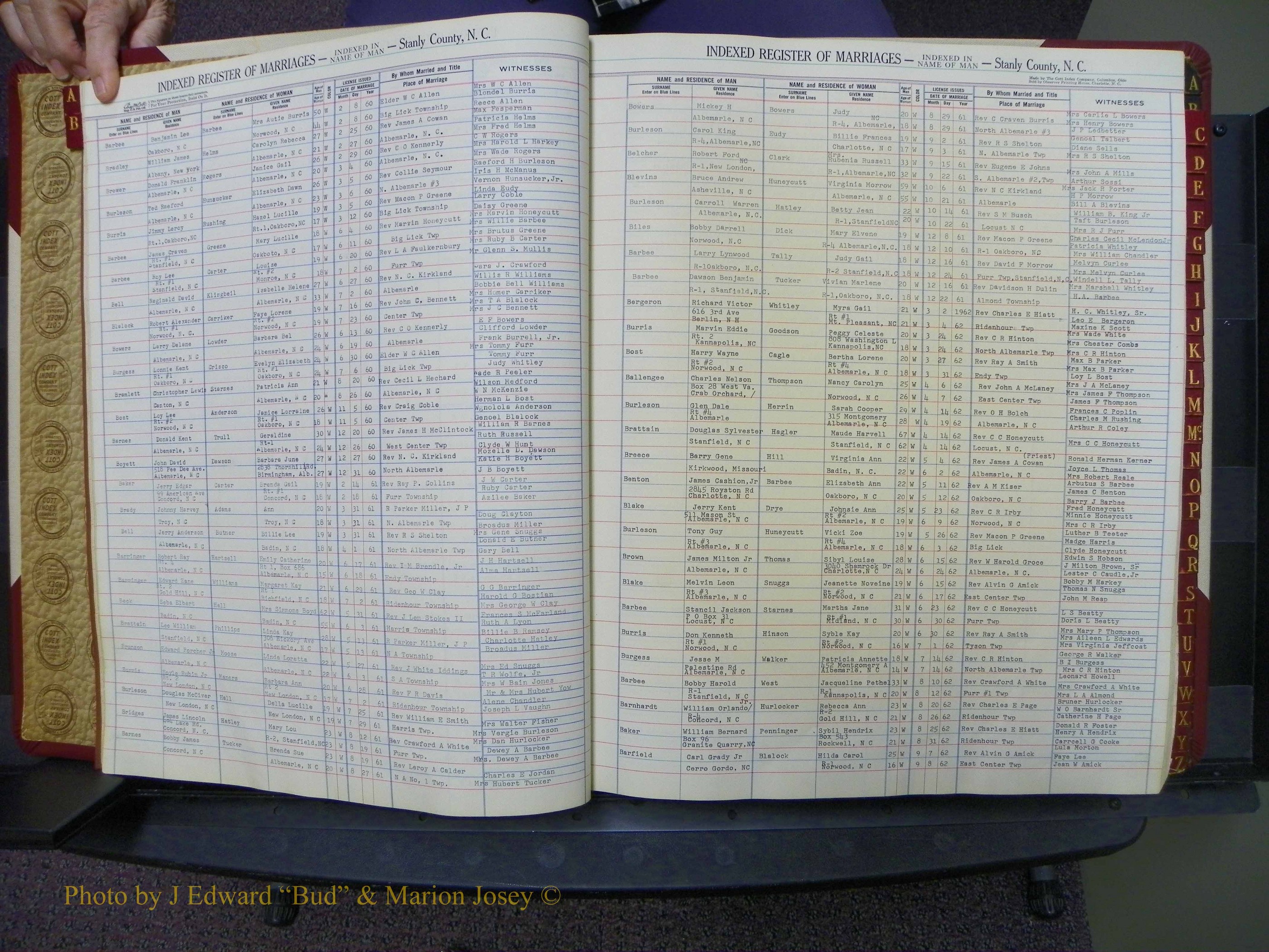 Stanley Co, NC Marriages, Male Index, A-Z, 1939-1963 (13).JPG