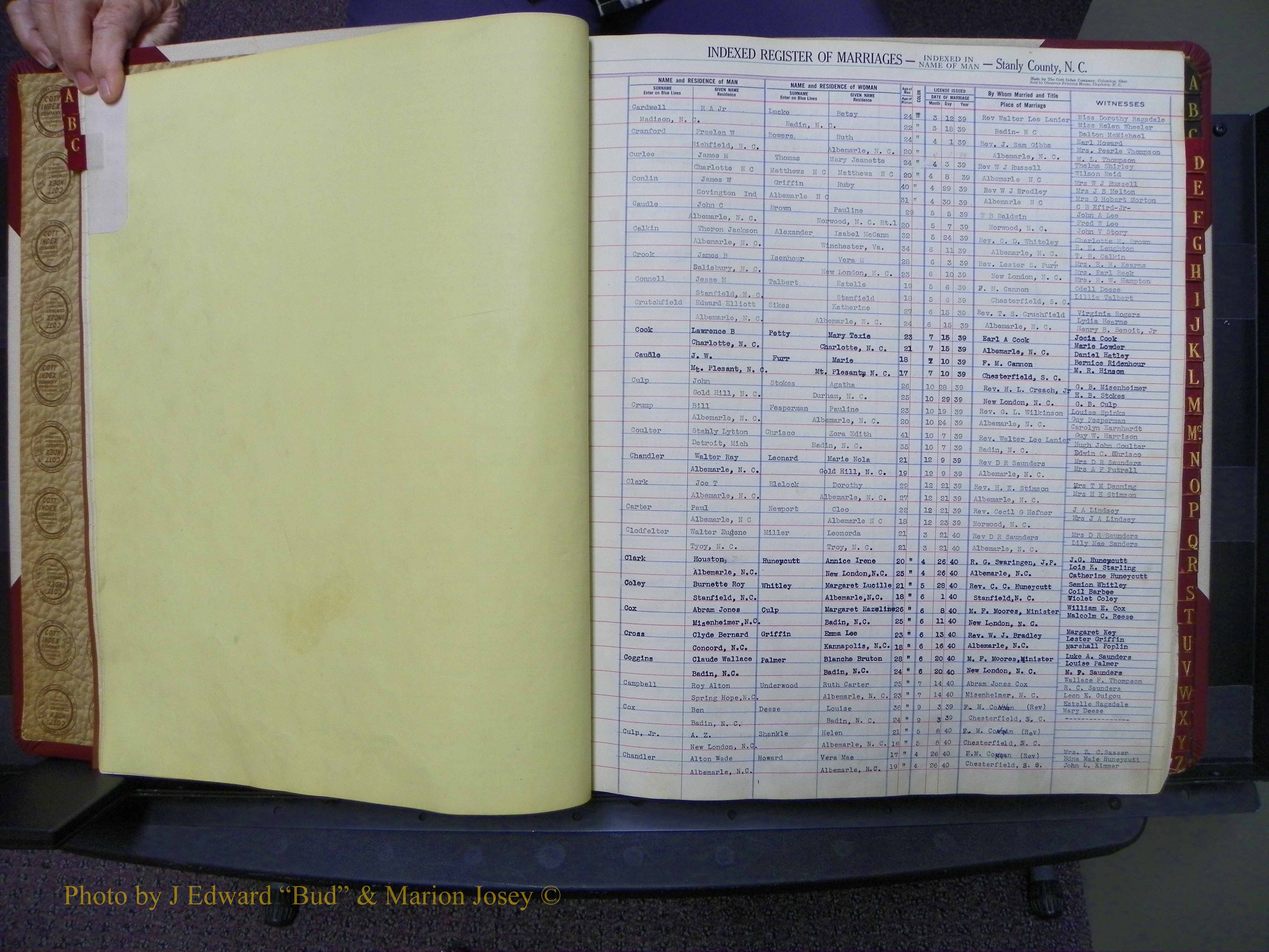 Stanley Co, NC Marriages, Male Index, A-Z, 1939-1963 (15).JPG