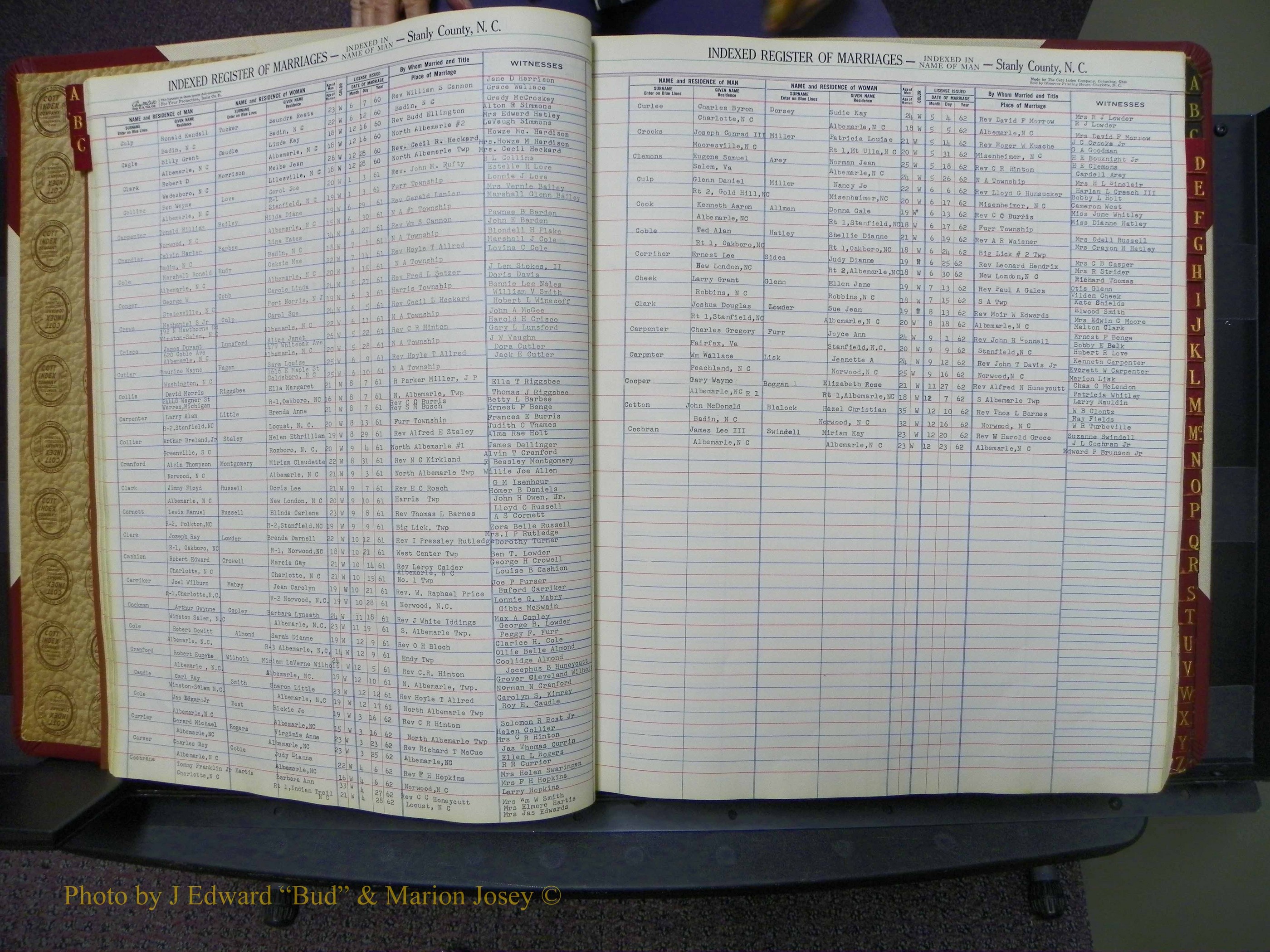 Stanley Co, NC Marriages, Male Index, A-Z, 1939-1963 (19).JPG