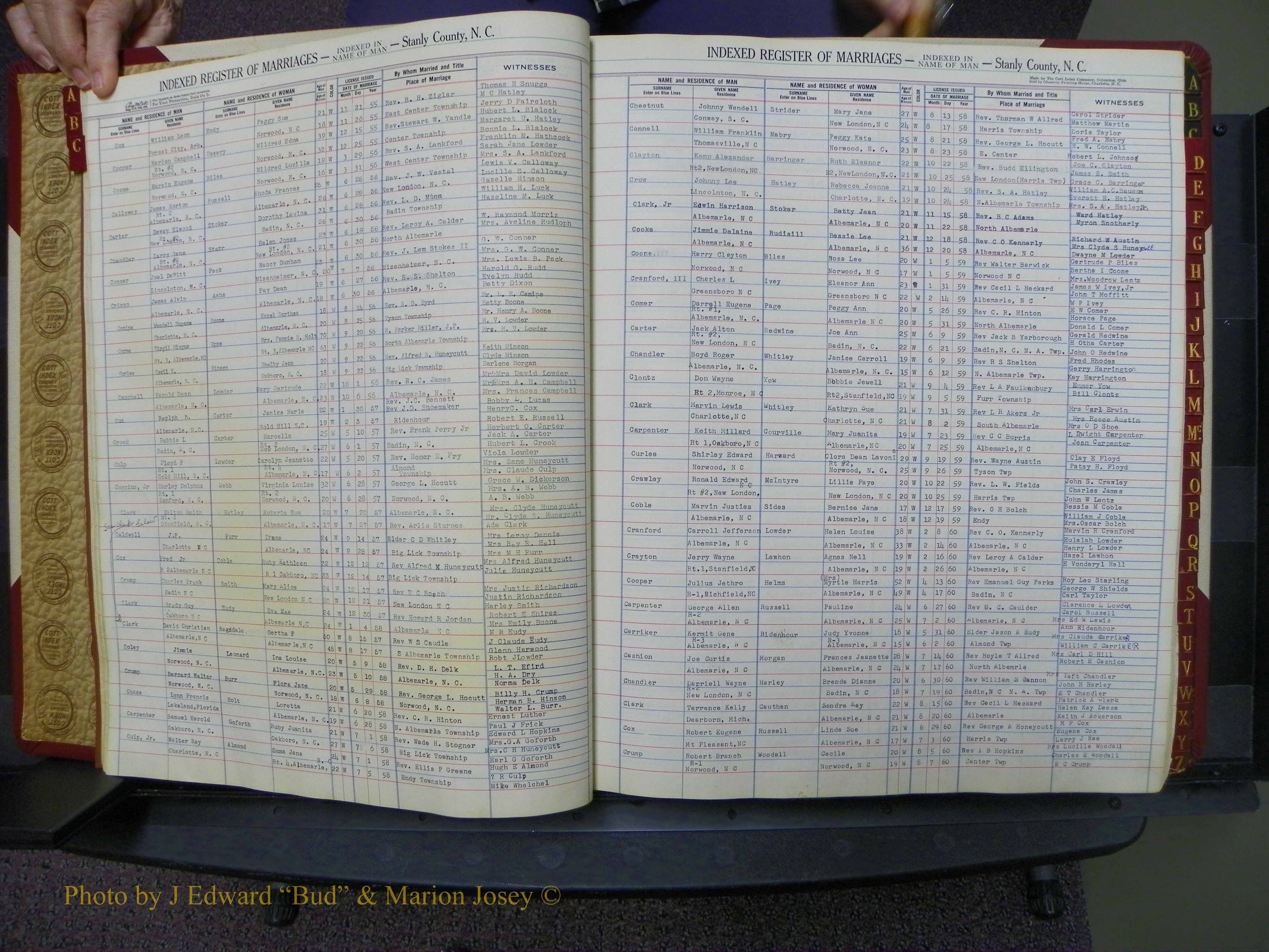 Stanley Co, NC Marriages, Male Index, A-Z, 1939-1963 (20).JPG