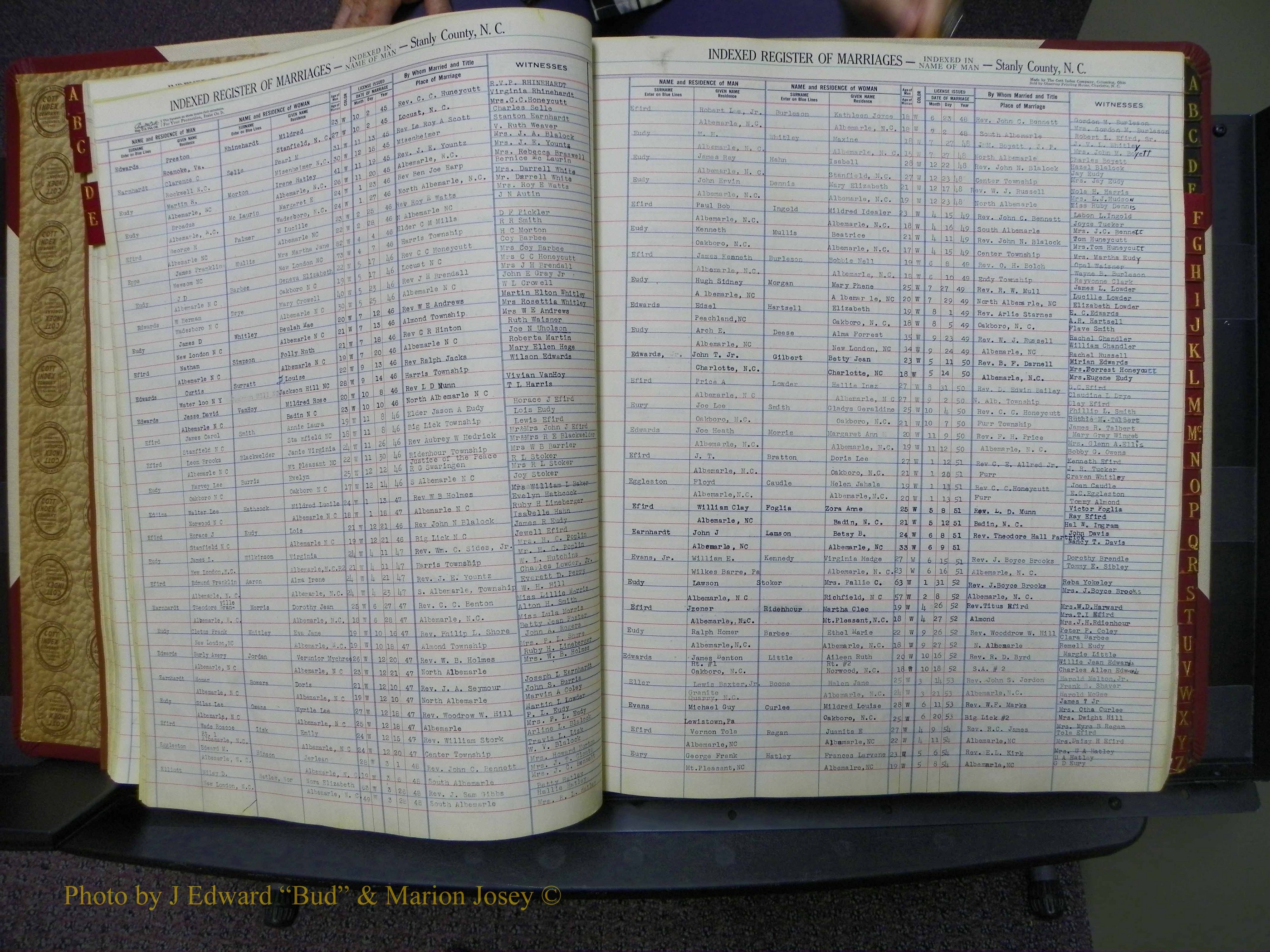 Stanley Co, NC Marriages, Male Index, A-Z, 1939-1963 (26).JPG