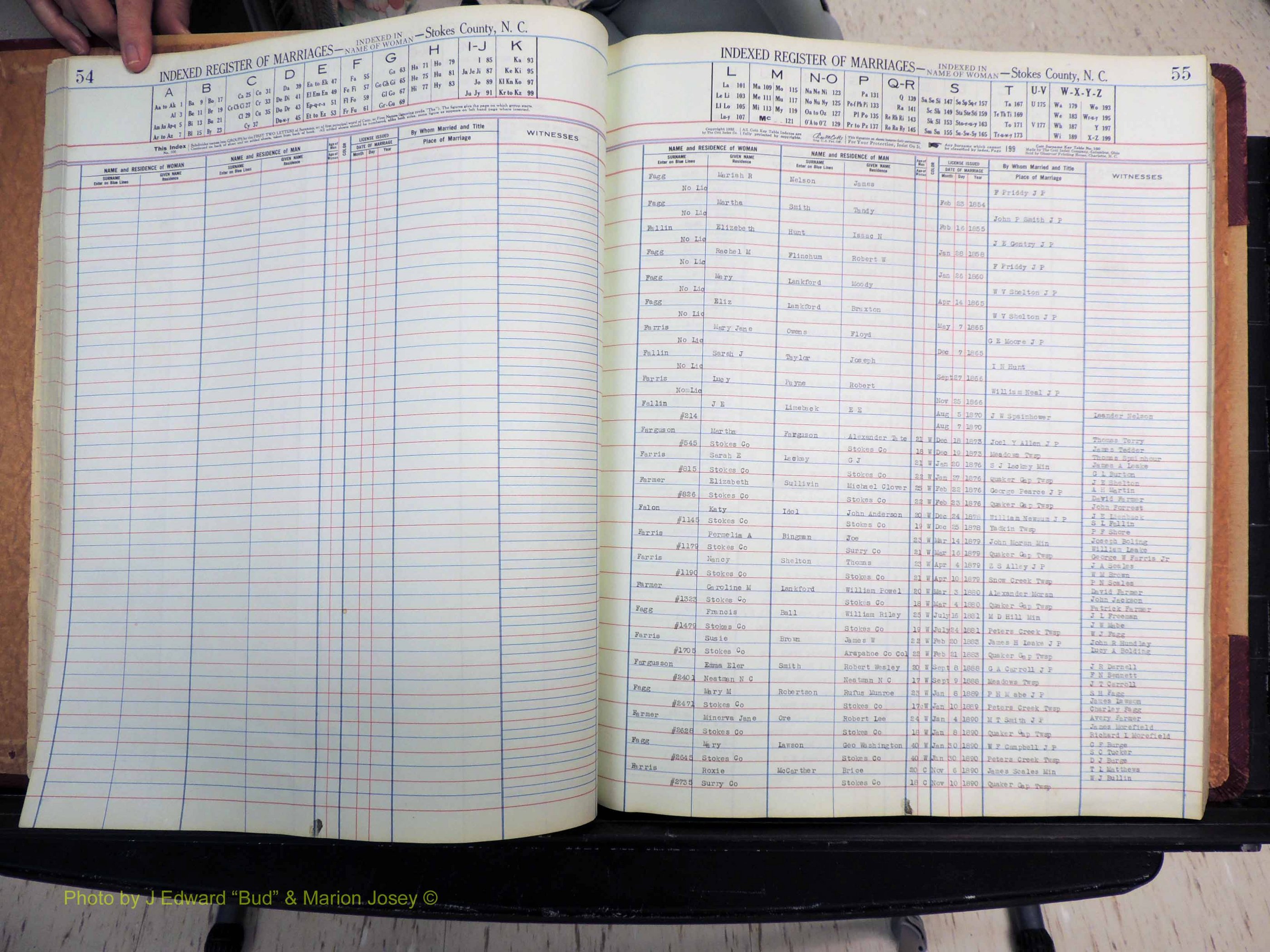 Stokes Co, NC, Marriages, Female Index, A-Z, 1851-1956 (171).JPG