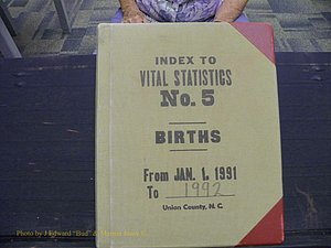 Union Co, NC Births, A-Z, 1991-1992 (1).JPG