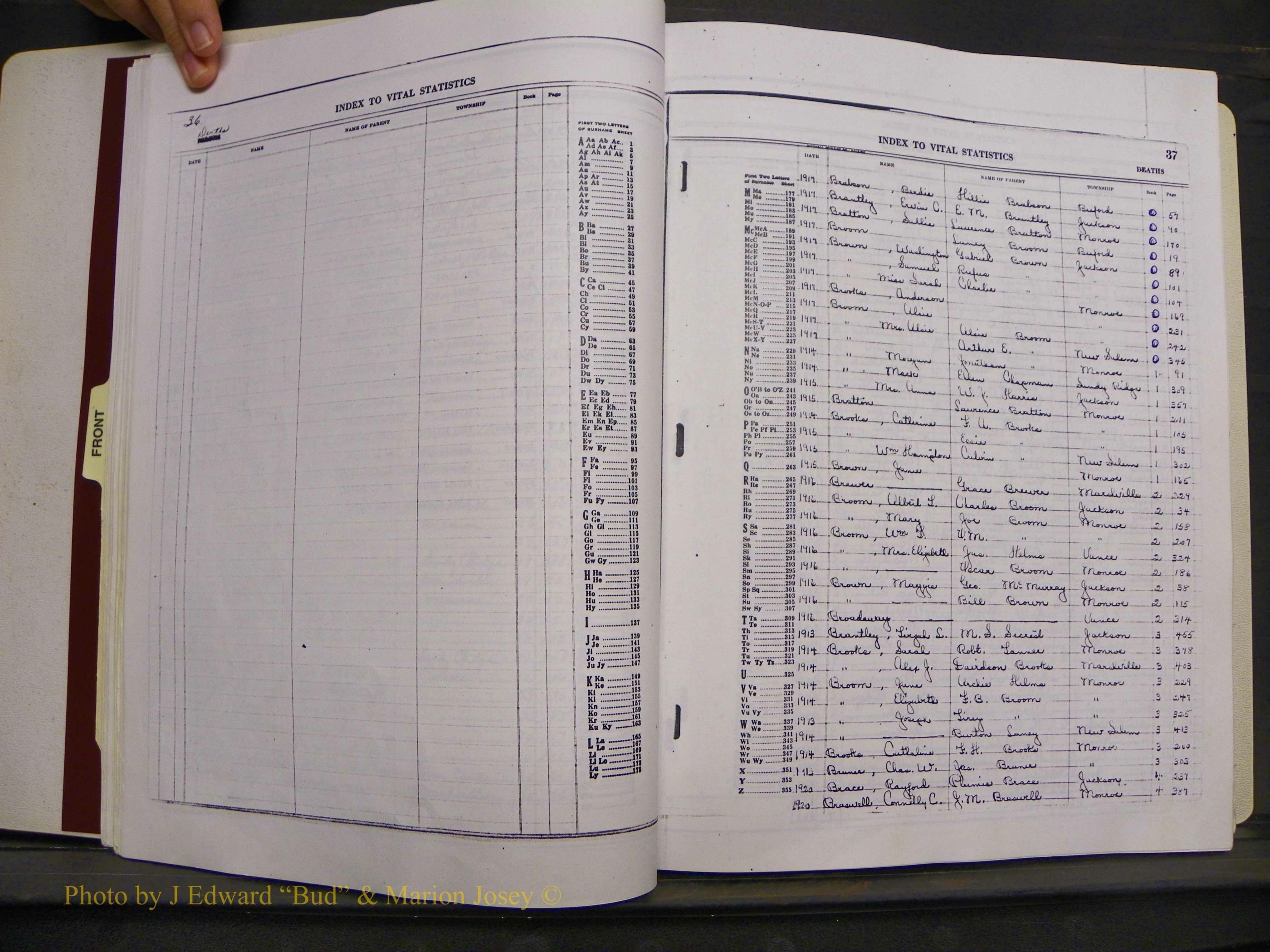 Union Co, NC Deaths, A-Z, 1914-1959 (33).JPG