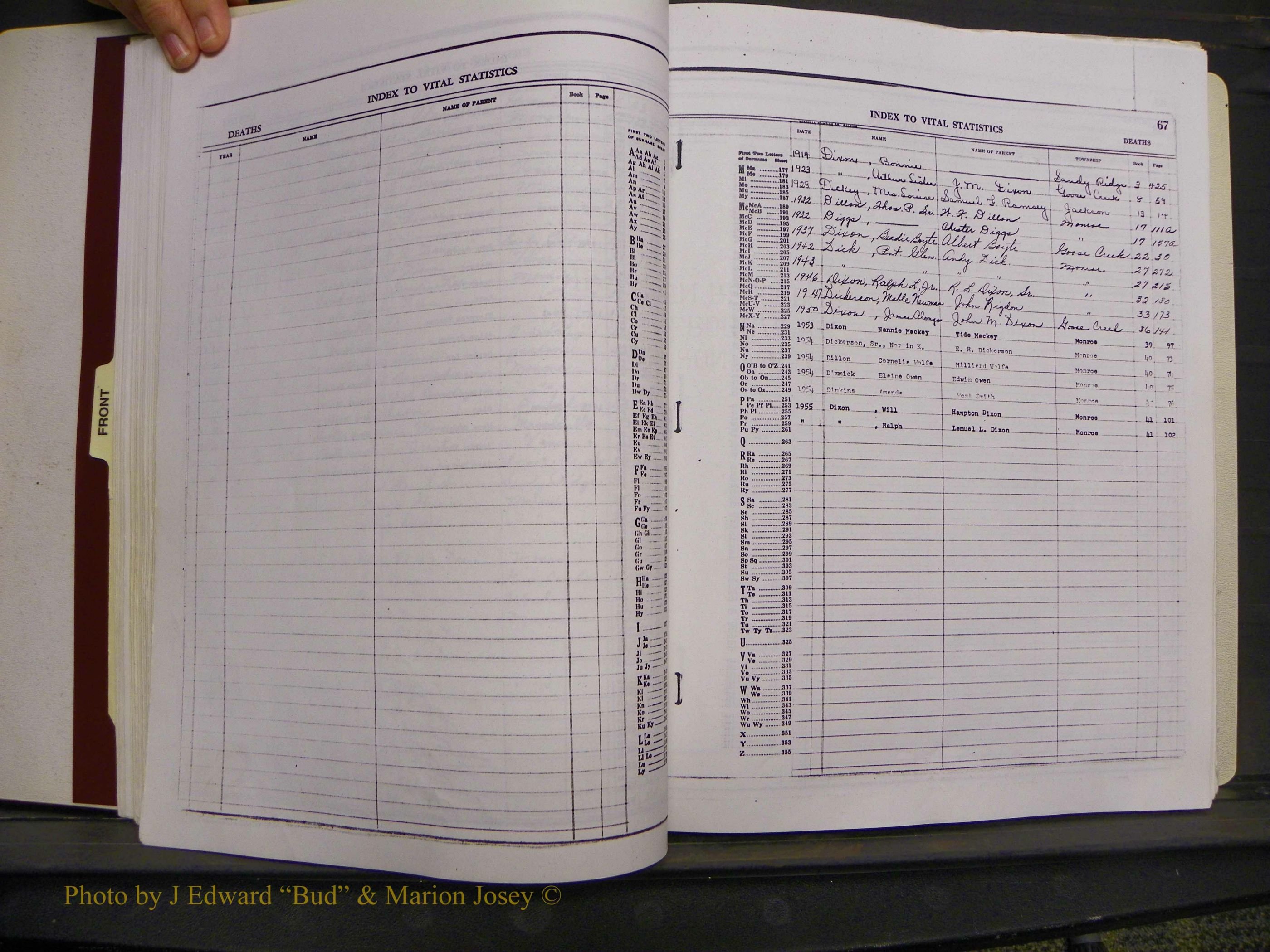 Union Co, NC Deaths, A-Z, 1914-1959 (70).JPG