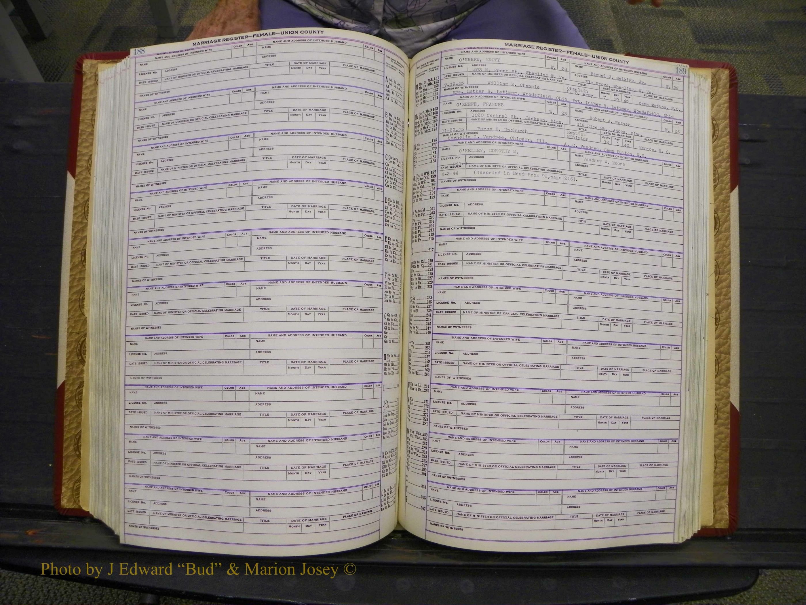 Union Co, NC Marriages Female Index, A-Z, 1937-1965 (242).JPG