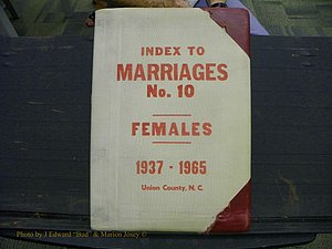 Union Co, NC Marriages Female Index, A-Z, 1937-1965 (1).JPG