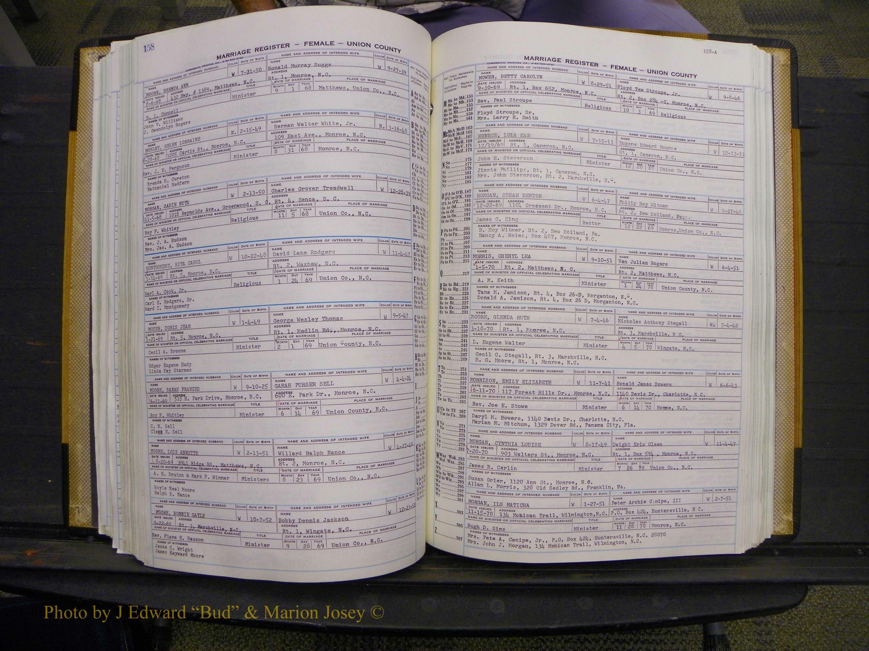 Union Co, NC Marriages Female Index, A-Z, 1966-1979 (190).JPG