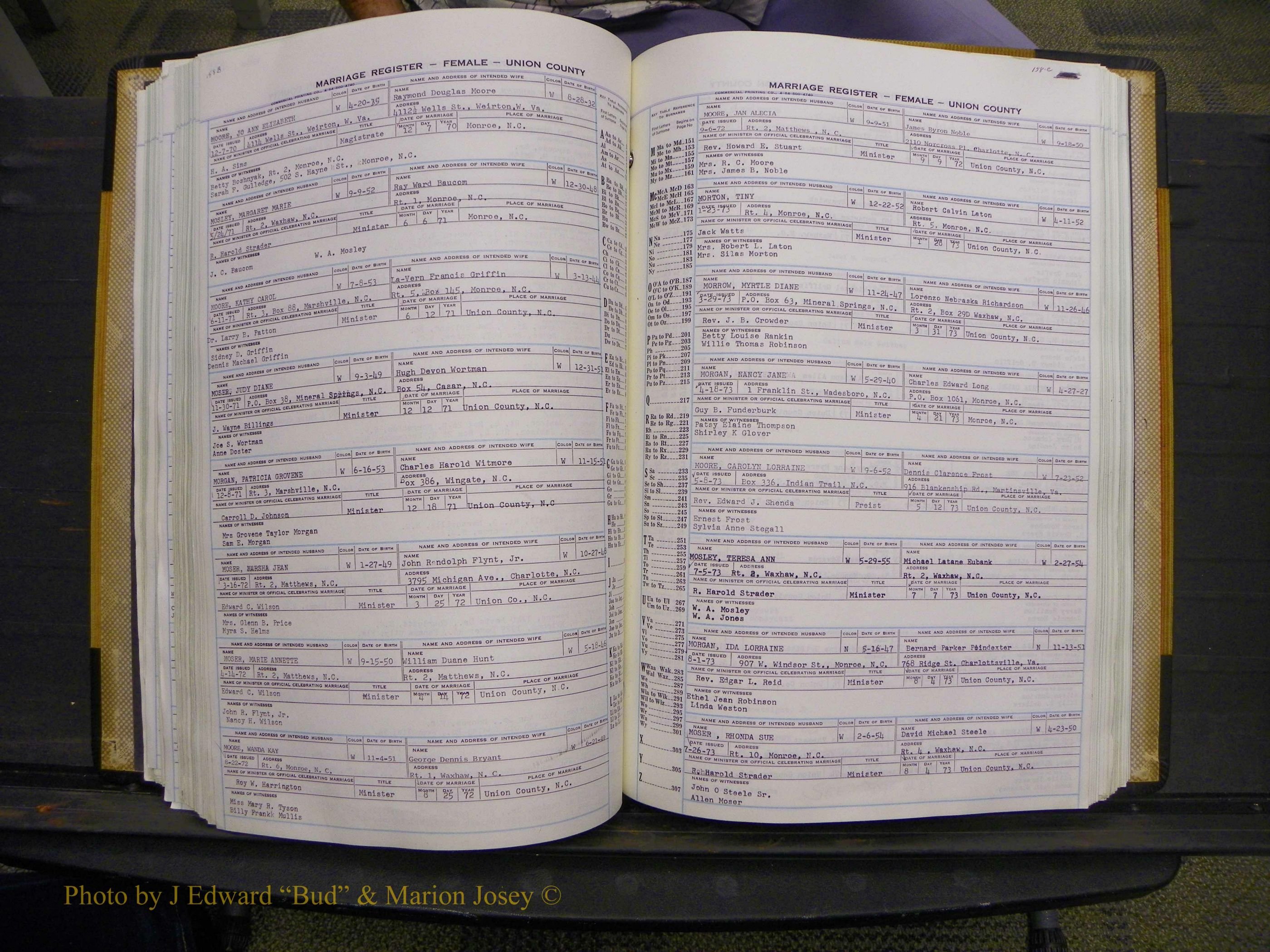 Union Co, NC Marriages Female Index, A-Z, 1966-1979 (192).JPG