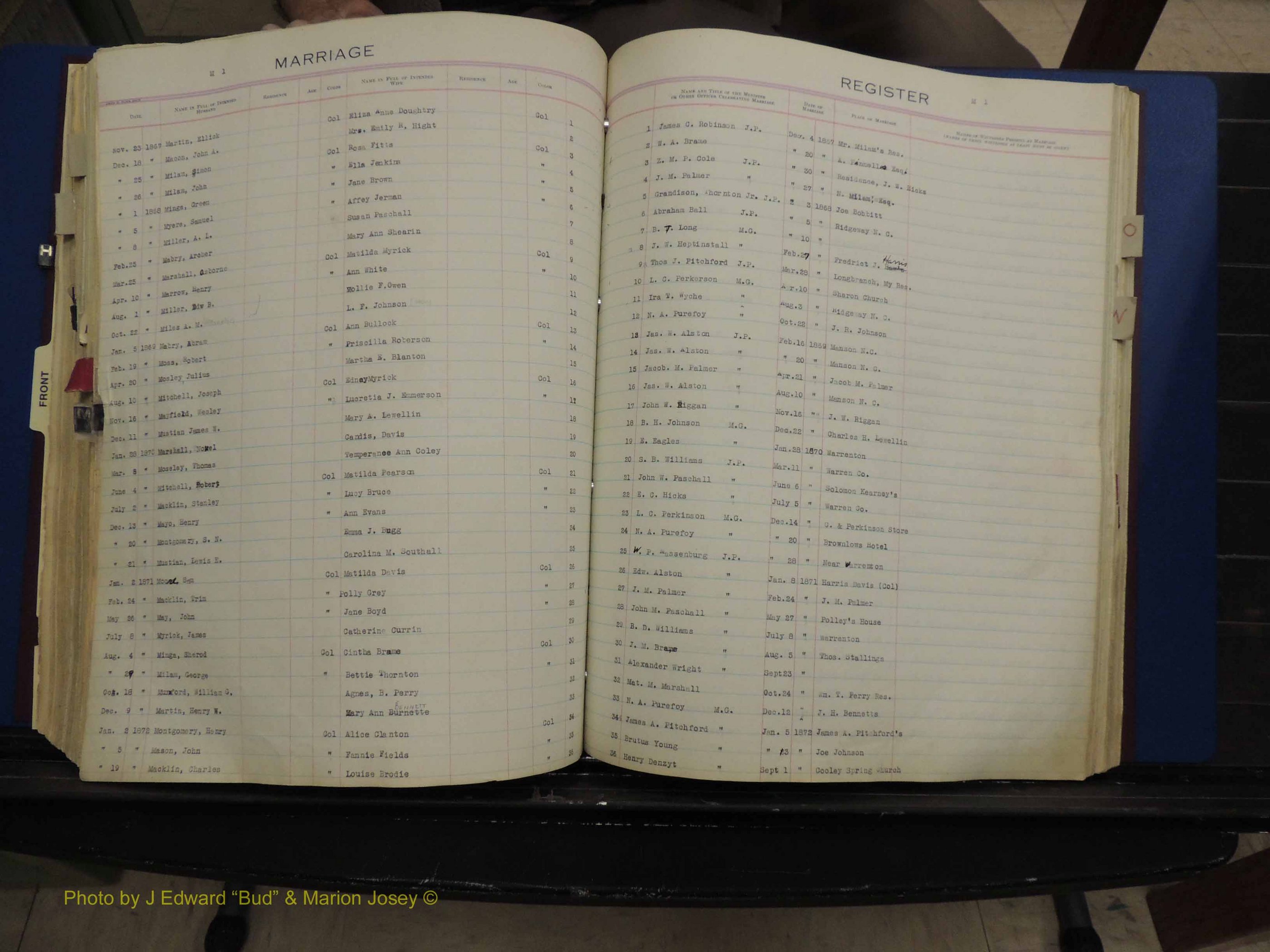Warren Co, NC, Marriages, H-P, 1867-1978 (253).JPG
