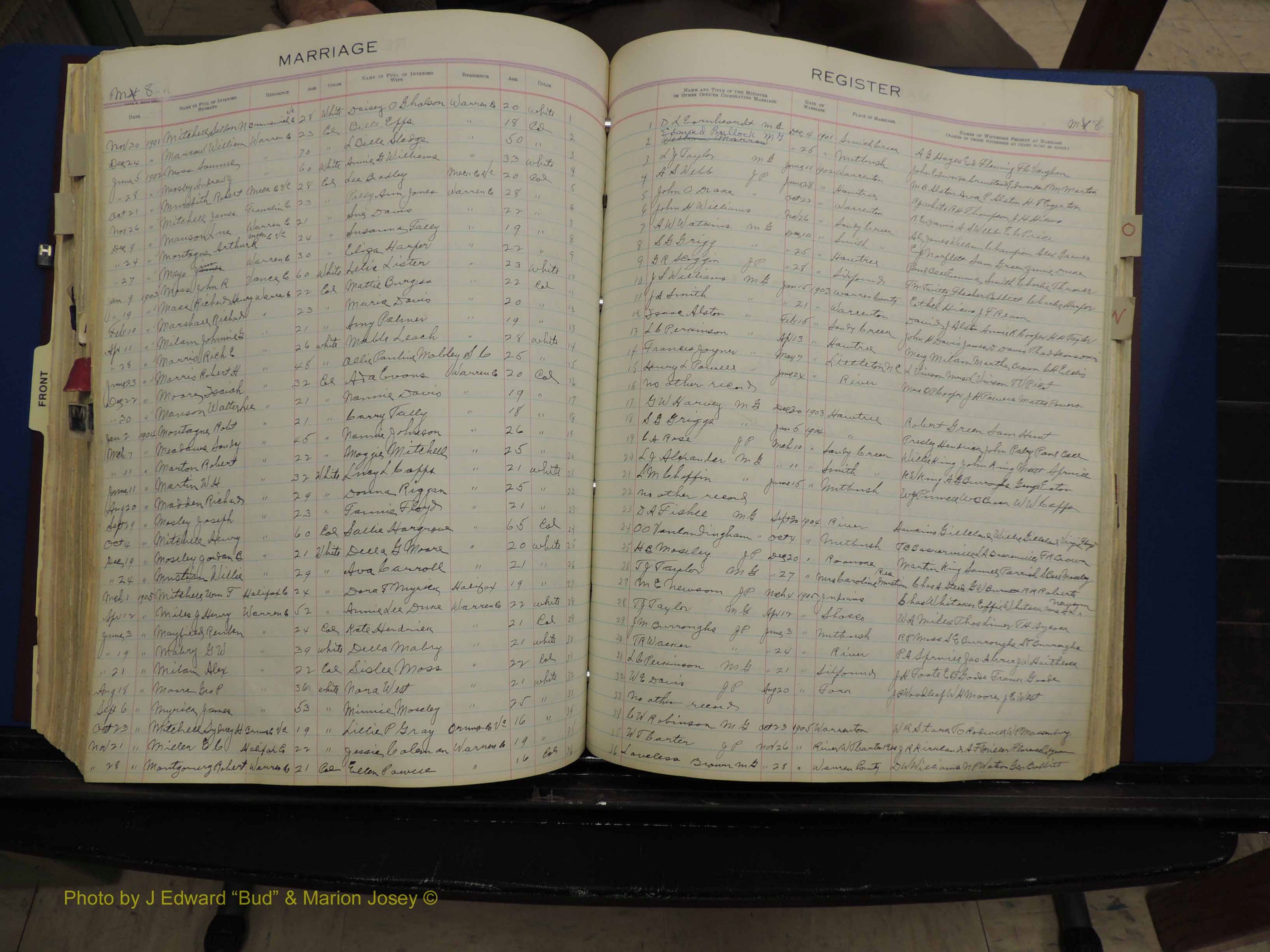 Warren Co, NC, Marriages, H-P, 1867-1978 (264).JPG