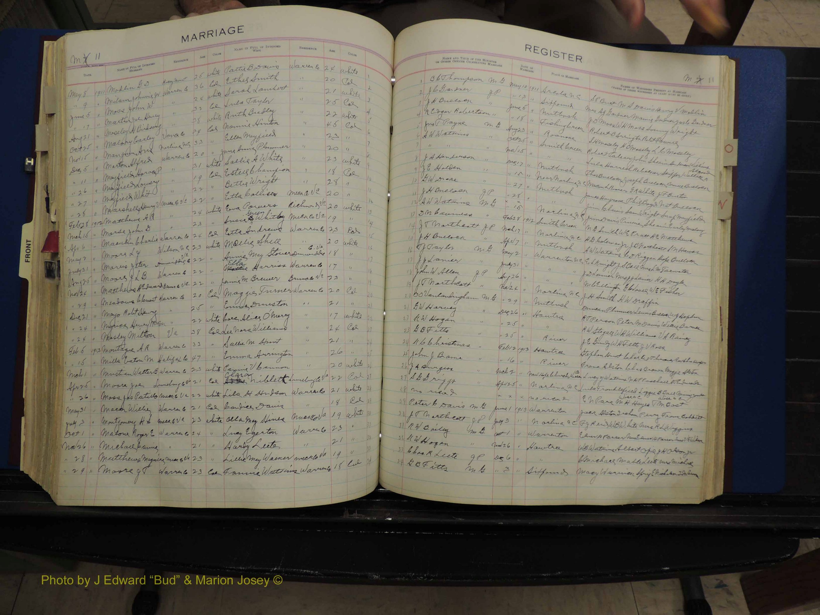 Warren Co, NC, Marriages, H-P, 1867-1978 (267).JPG
