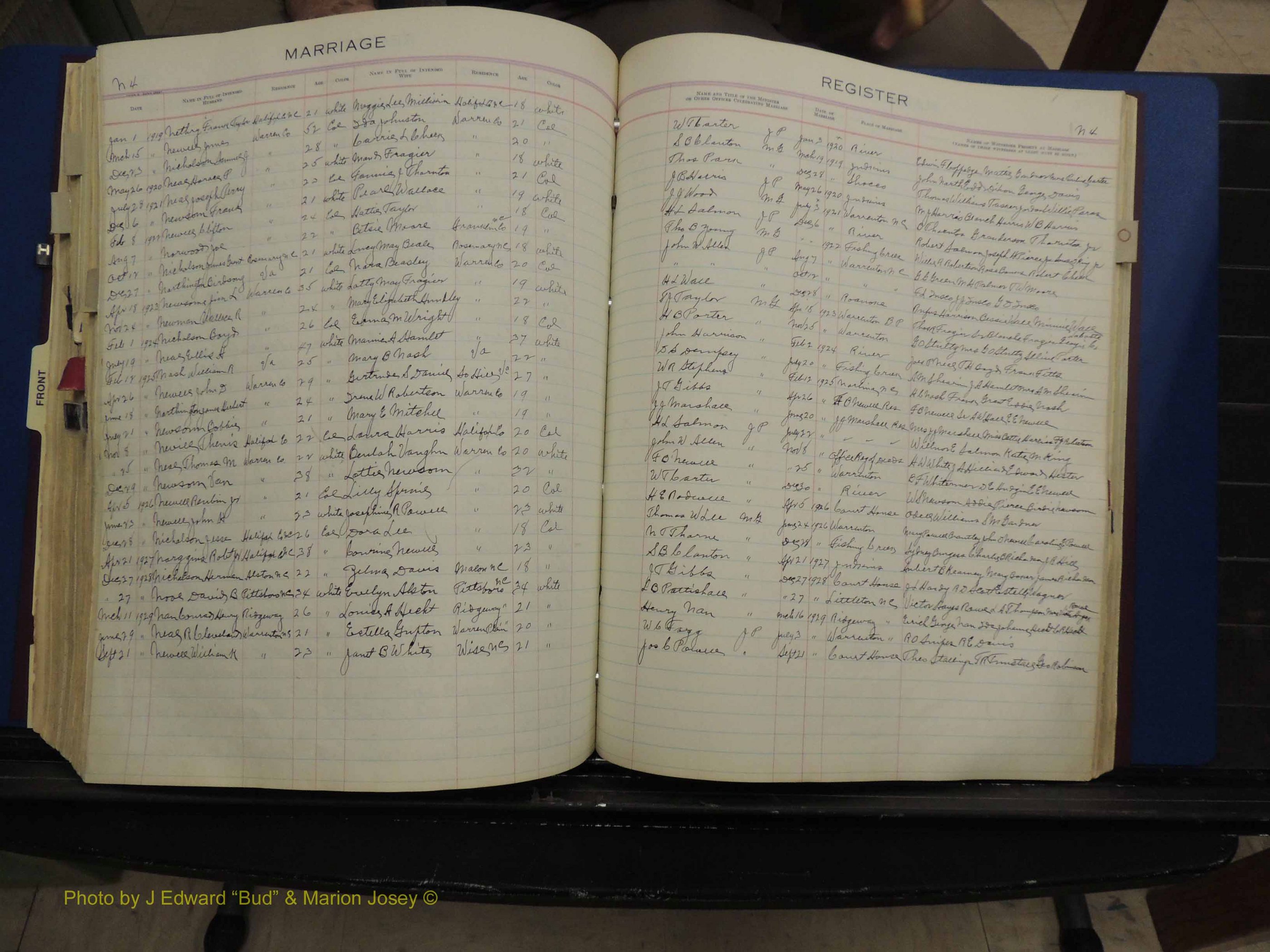 Warren Co, NC, Marriages, H-P, 1867-1978 (297).JPG
