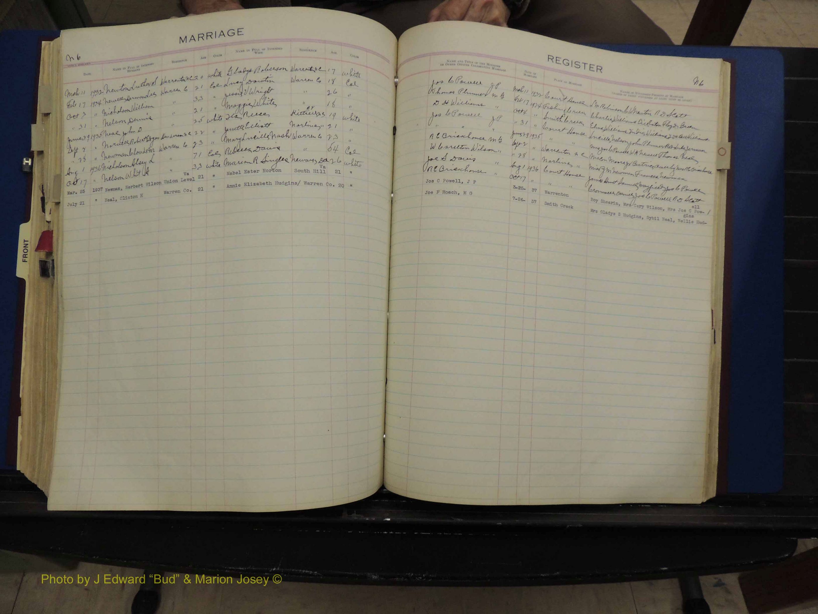 Warren Co, NC, Marriages, H-P, 1867-1978 (298).JPG