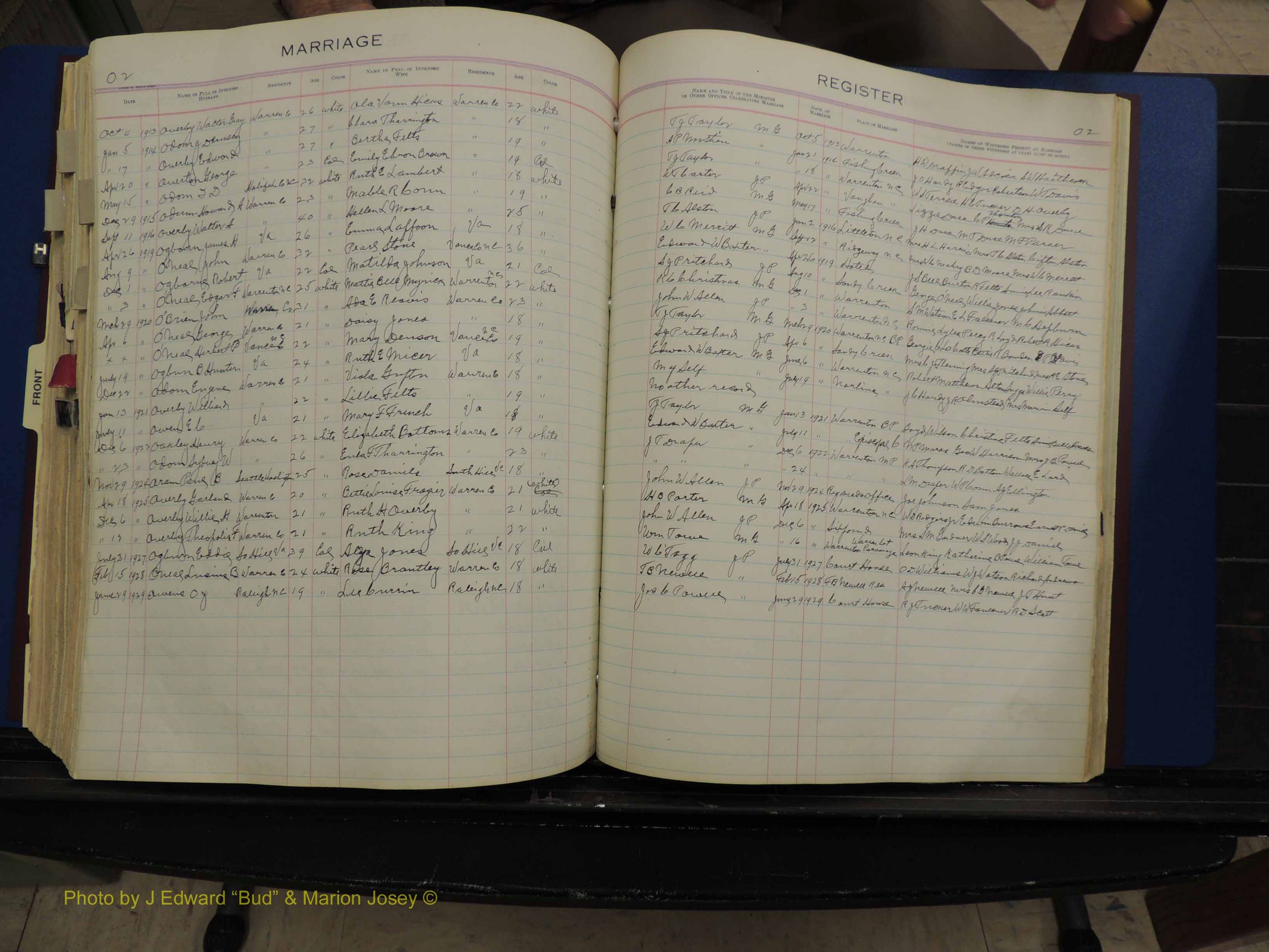 Warren Co, NC, Marriages, H-P, 1867-1978 (305).JPG