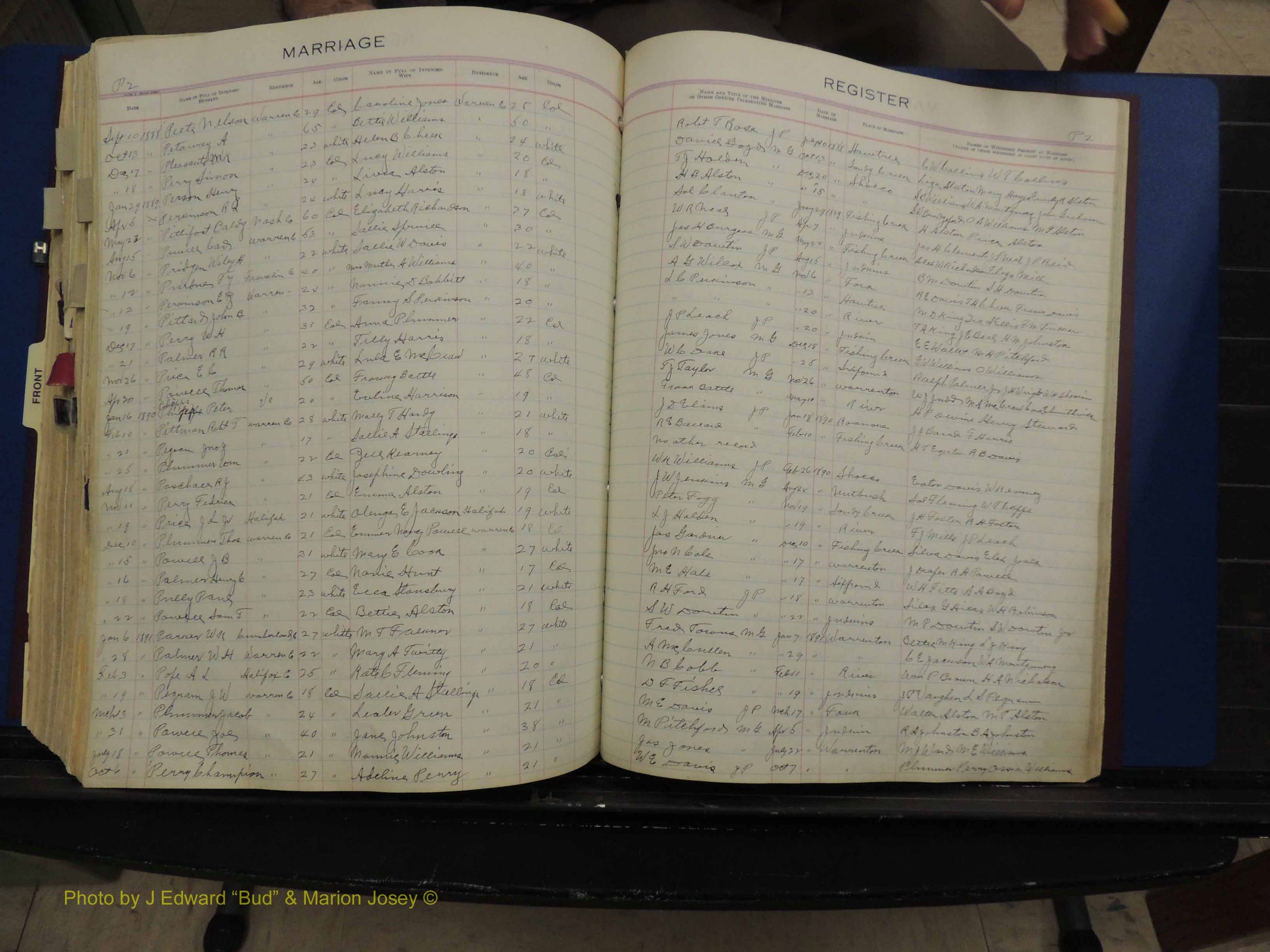 Warren Co, NC, Marriages, H-P, 1867-1978 (317).JPG