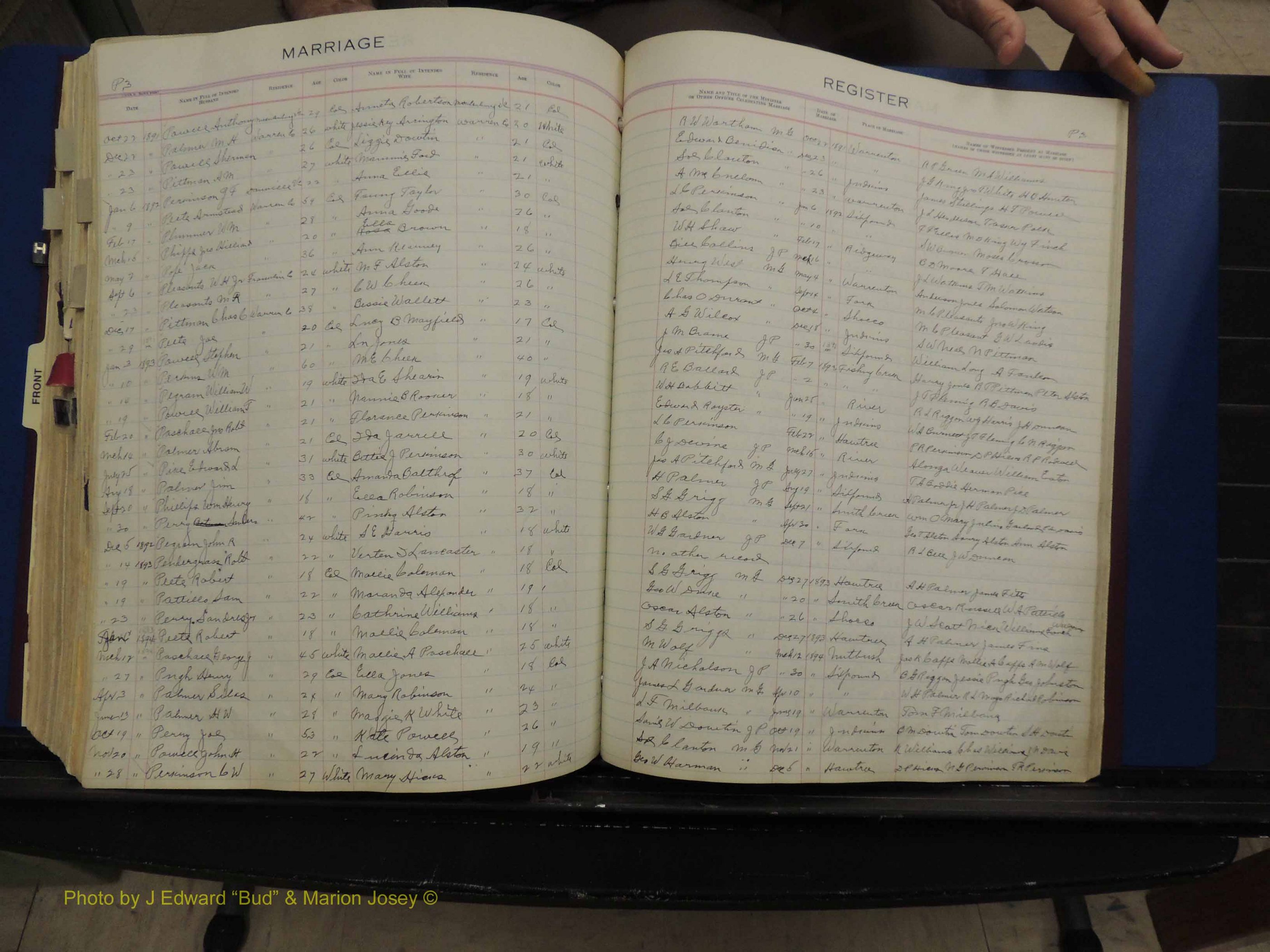 Warren Co, NC, Marriages, H-P, 1867-1978 (318).JPG