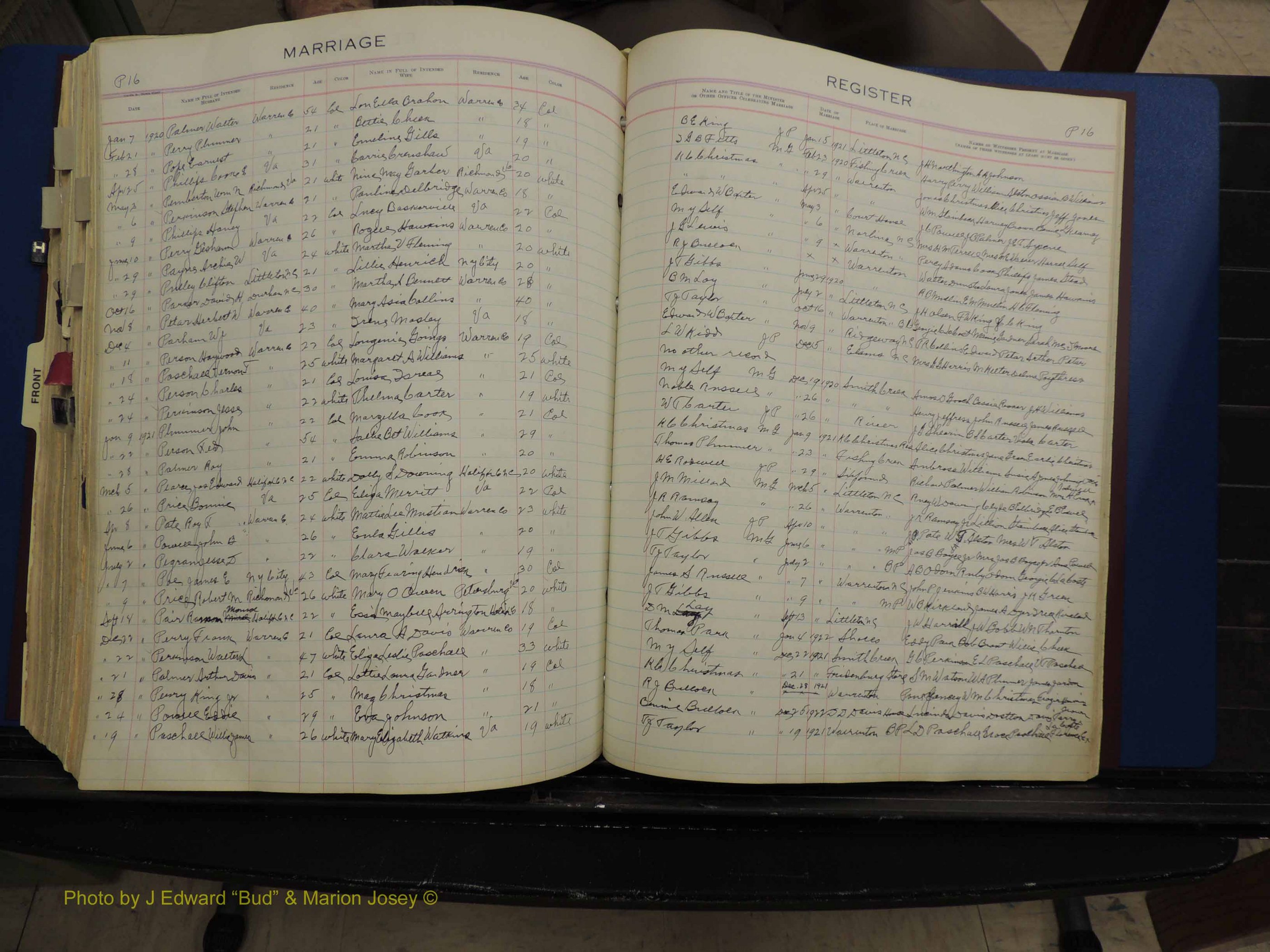Warren Co, NC, Marriages, H-P, 1867-1978 (331).JPG