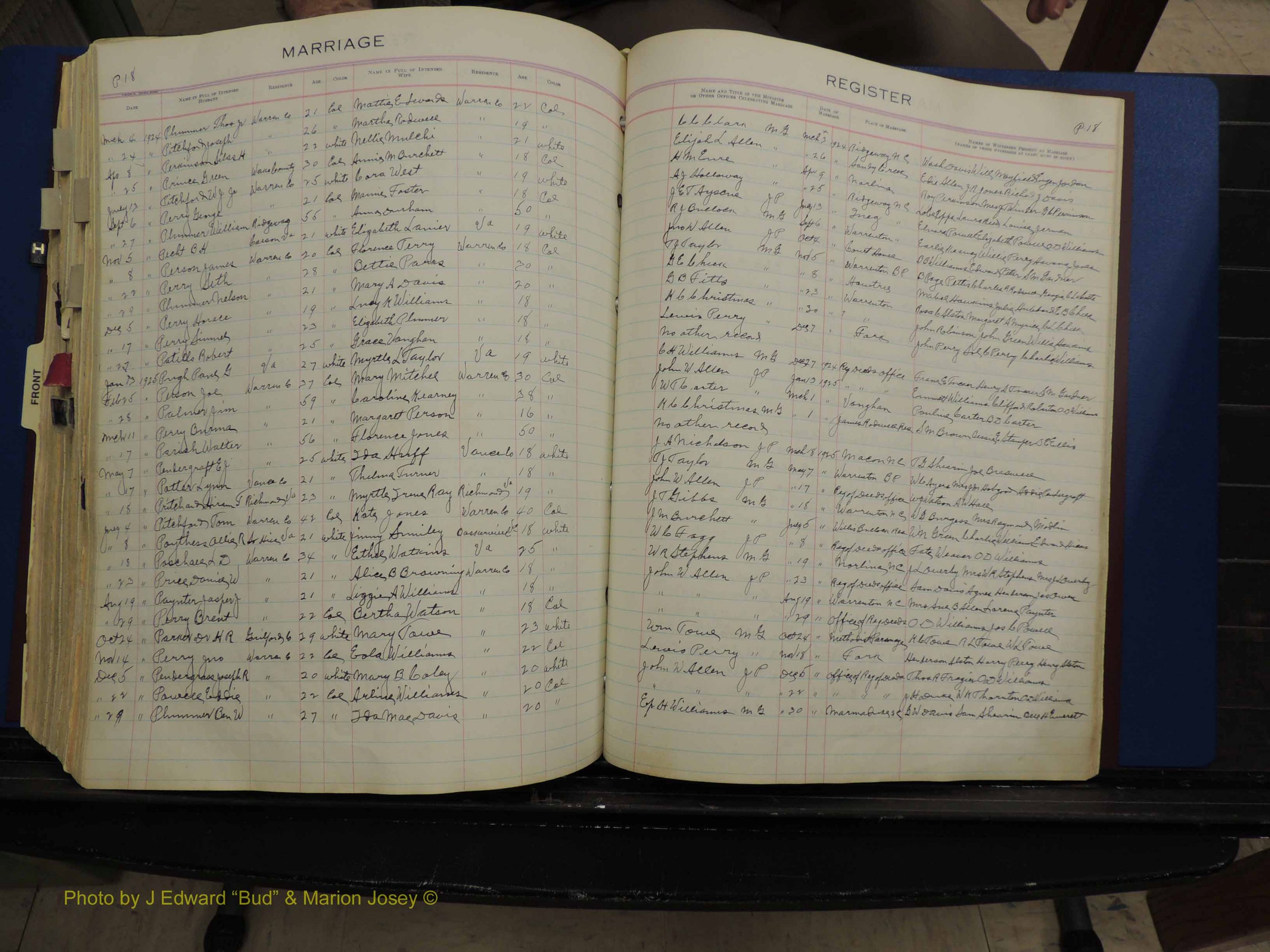 Warren Co, NC, Marriages, H-P, 1867-1978 (333).JPG