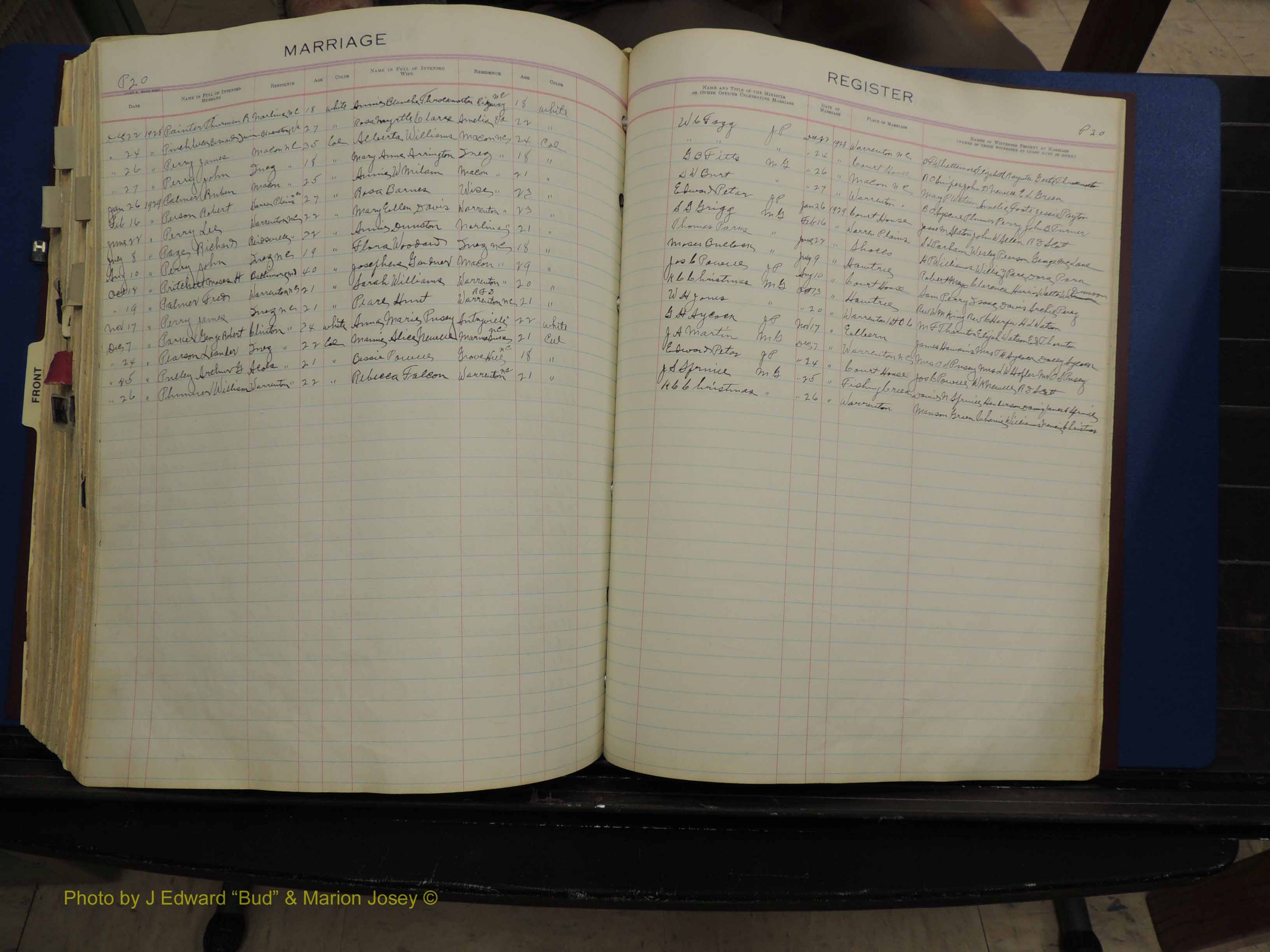 Warren Co, NC, Marriages, H-P, 1867-1978 (335).JPG