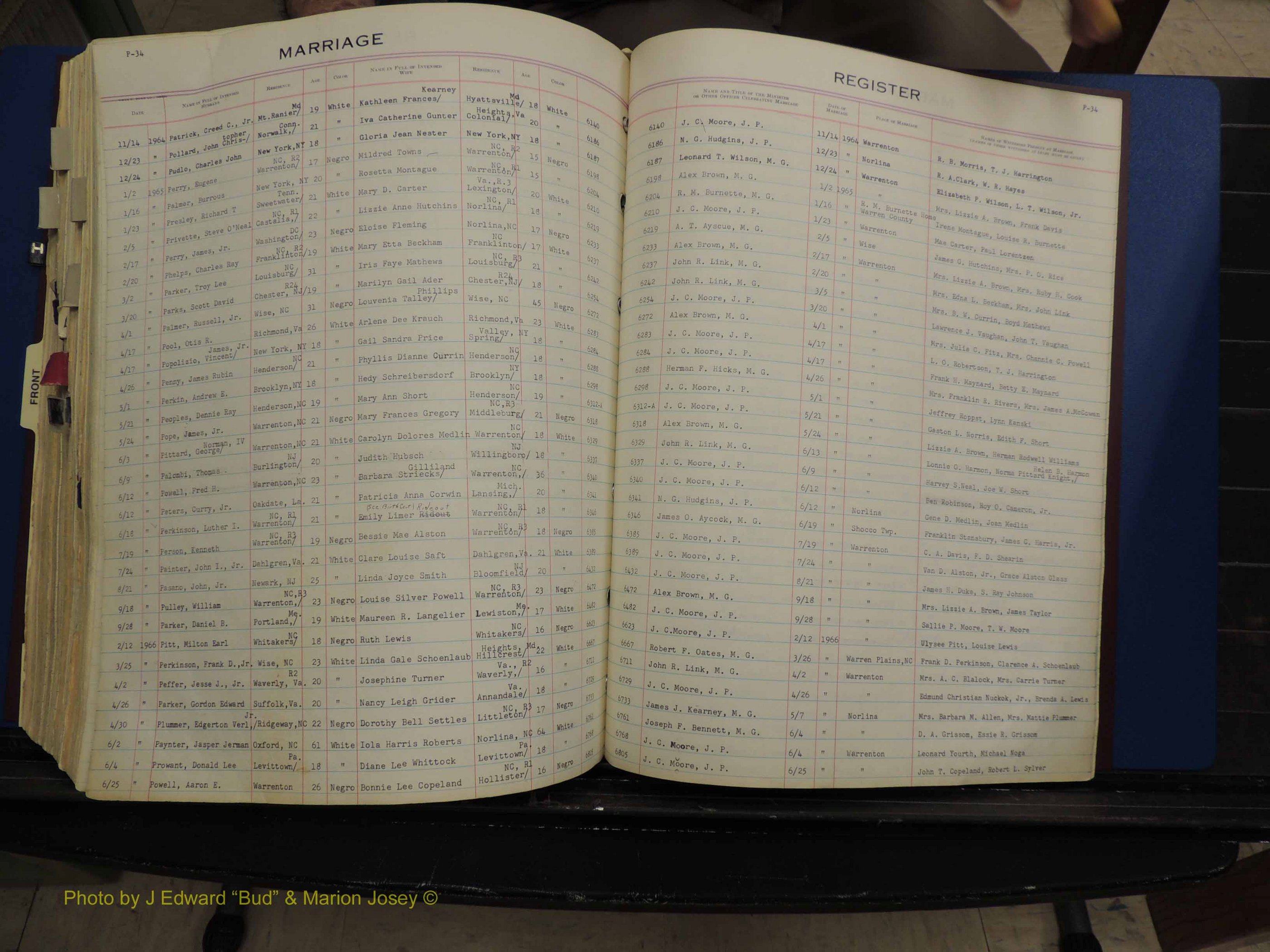 Warren Co, NC, Marriages, H-P, 1867-1978 (348).JPG
