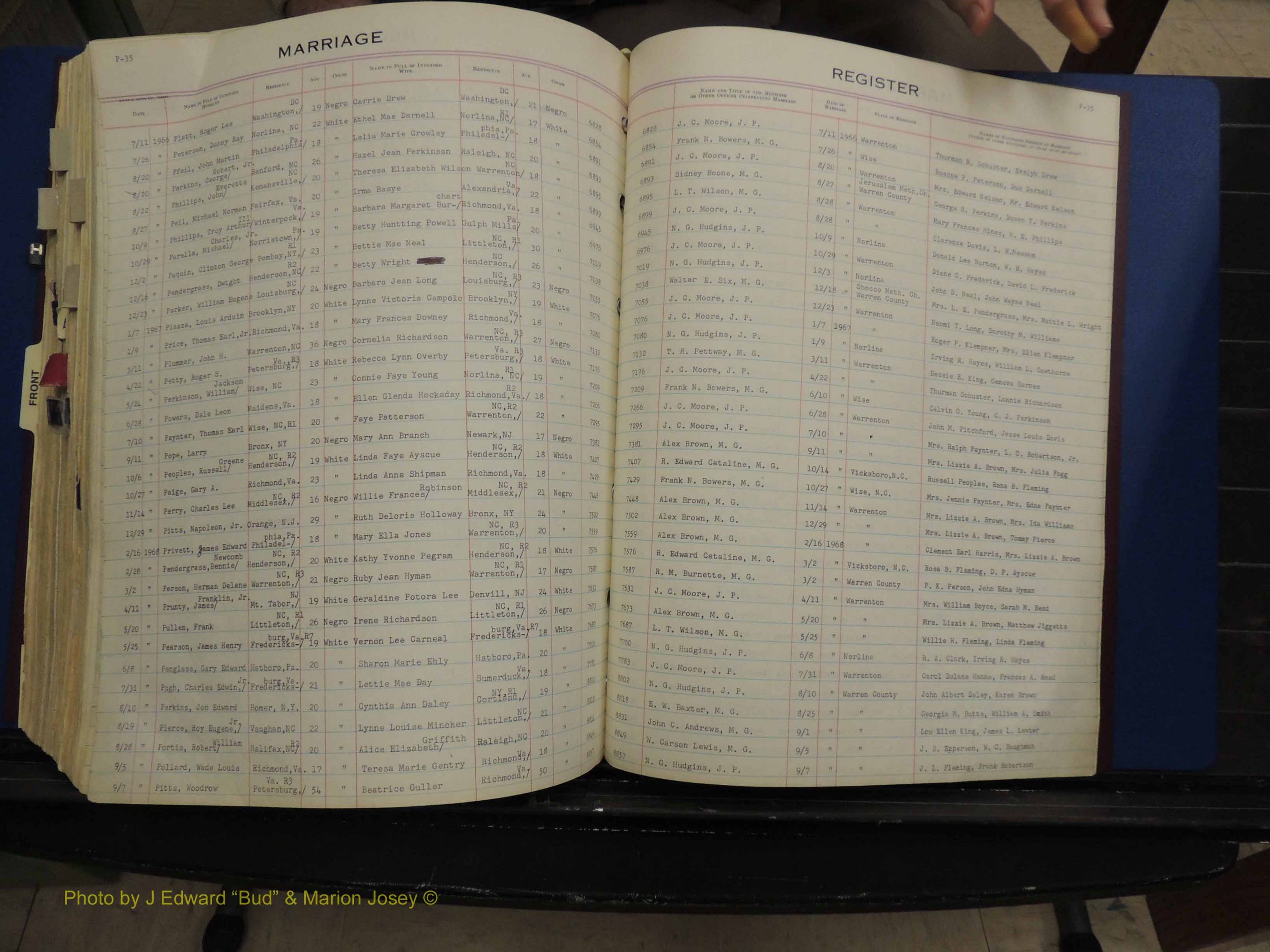 Warren Co, NC, Marriages, H-P, 1867-1978 (349).JPG
