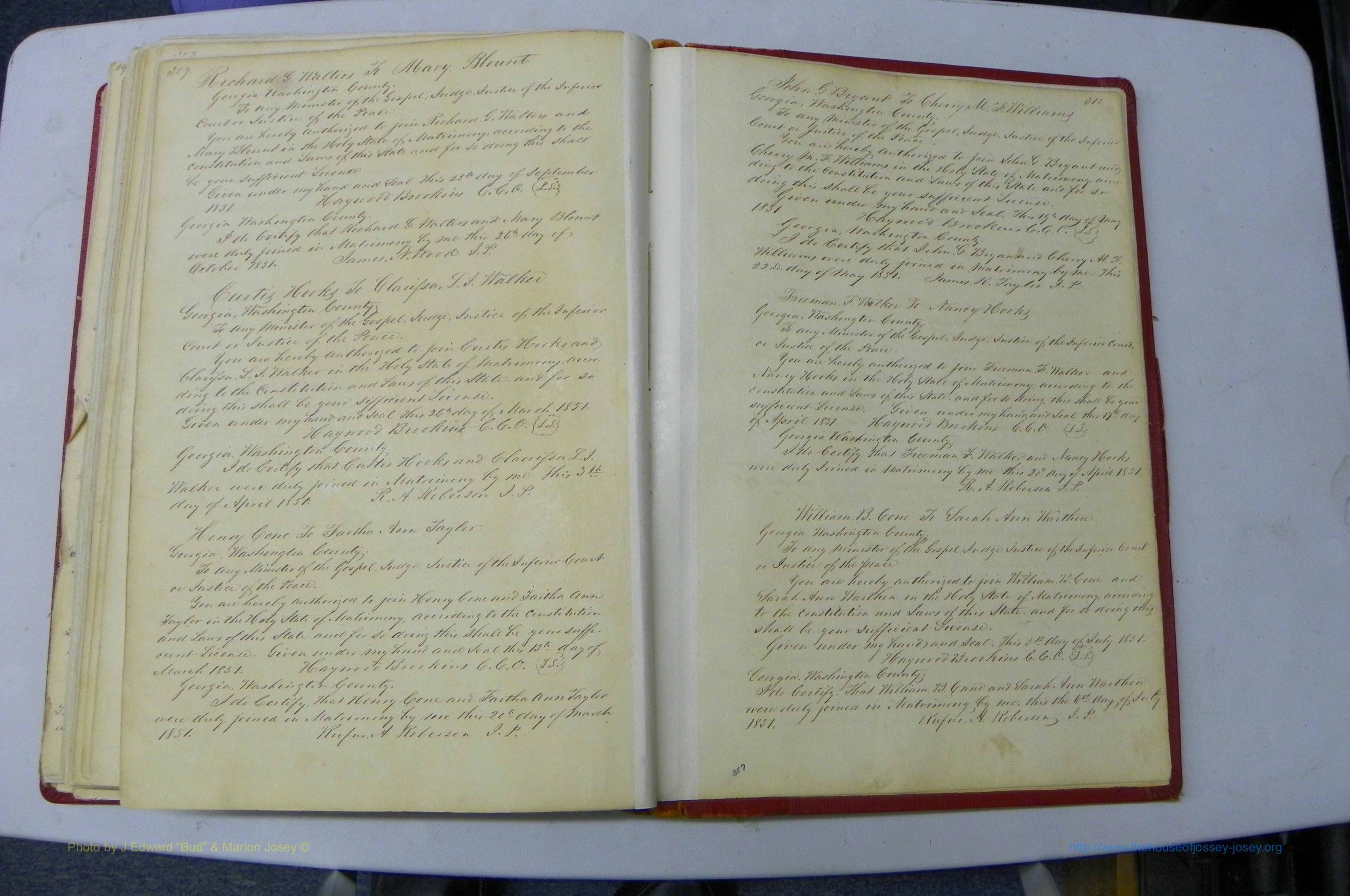 Was GA, Marriages Book A, 1828 - 1852, P 309-310.JPG