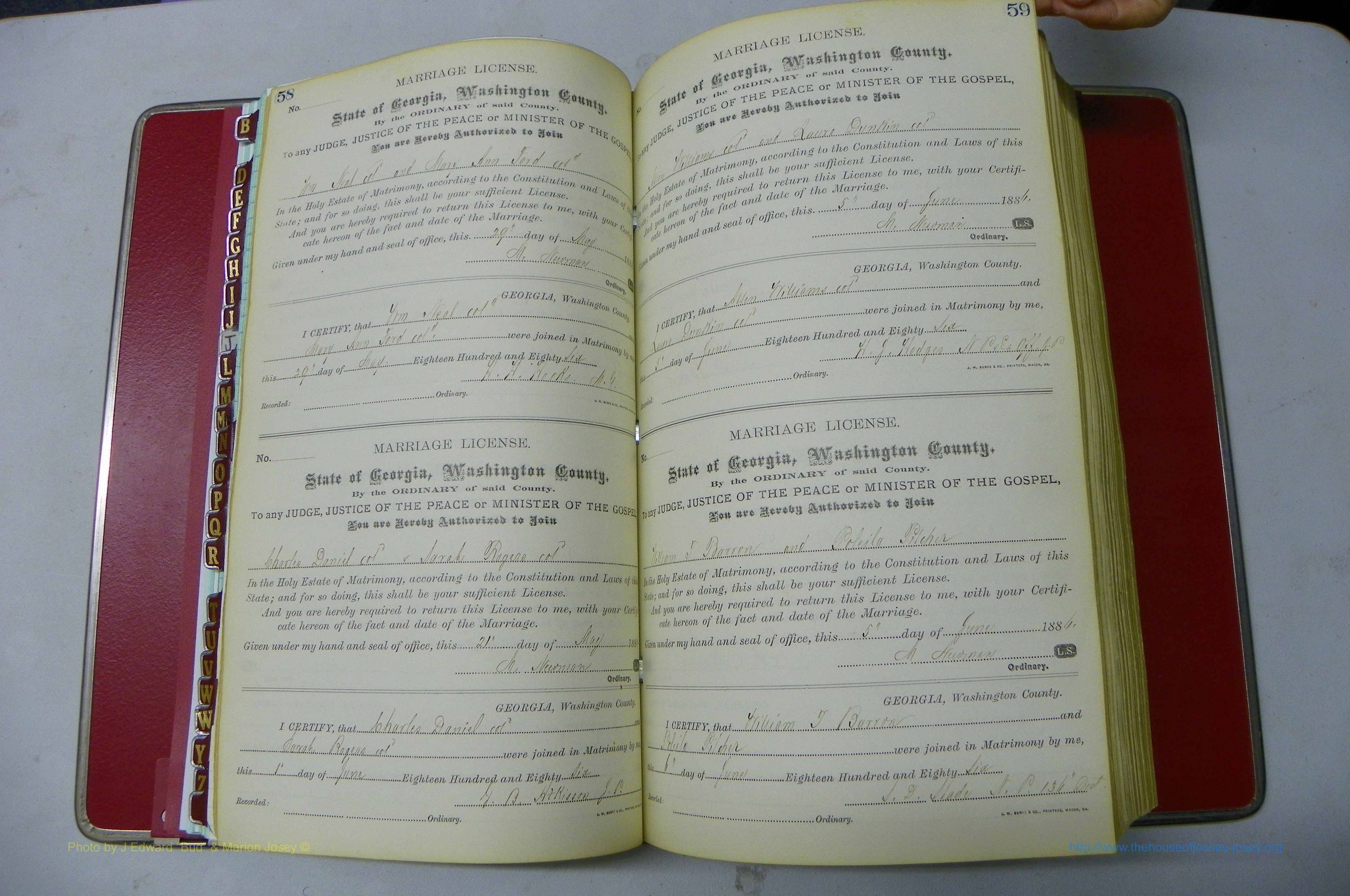 Was GA, Marriages Book F, 1885 - 1890, P 058-059.JPG