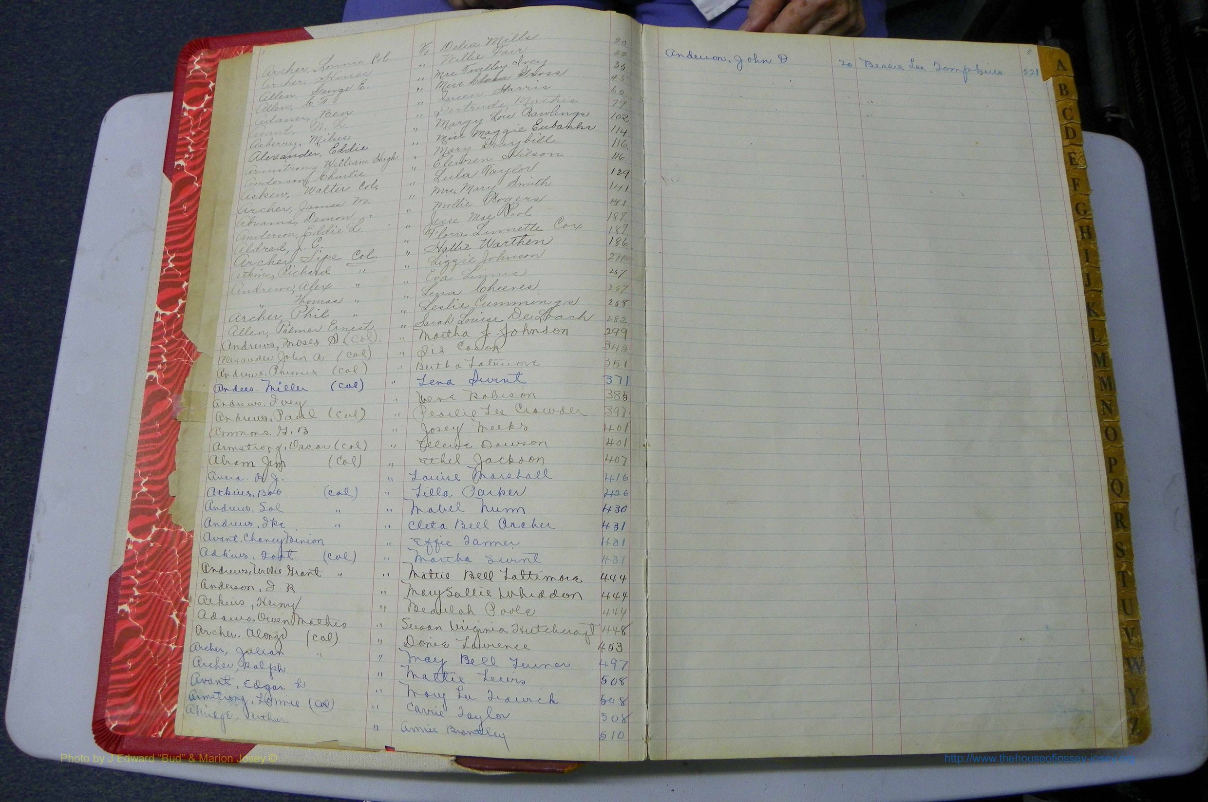 Was GA, Marriages Book L, 1913 - 1917, Index A.JPG