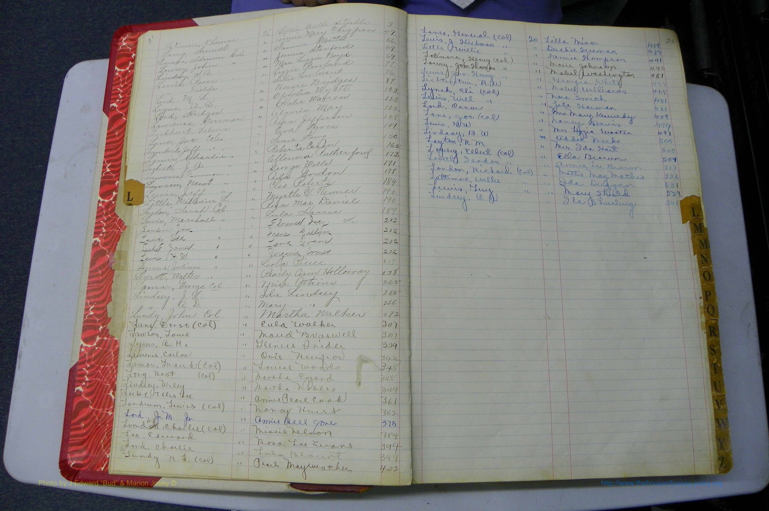 Was GA, Marriages Book L, 1913 - 1917, Index L.JPG