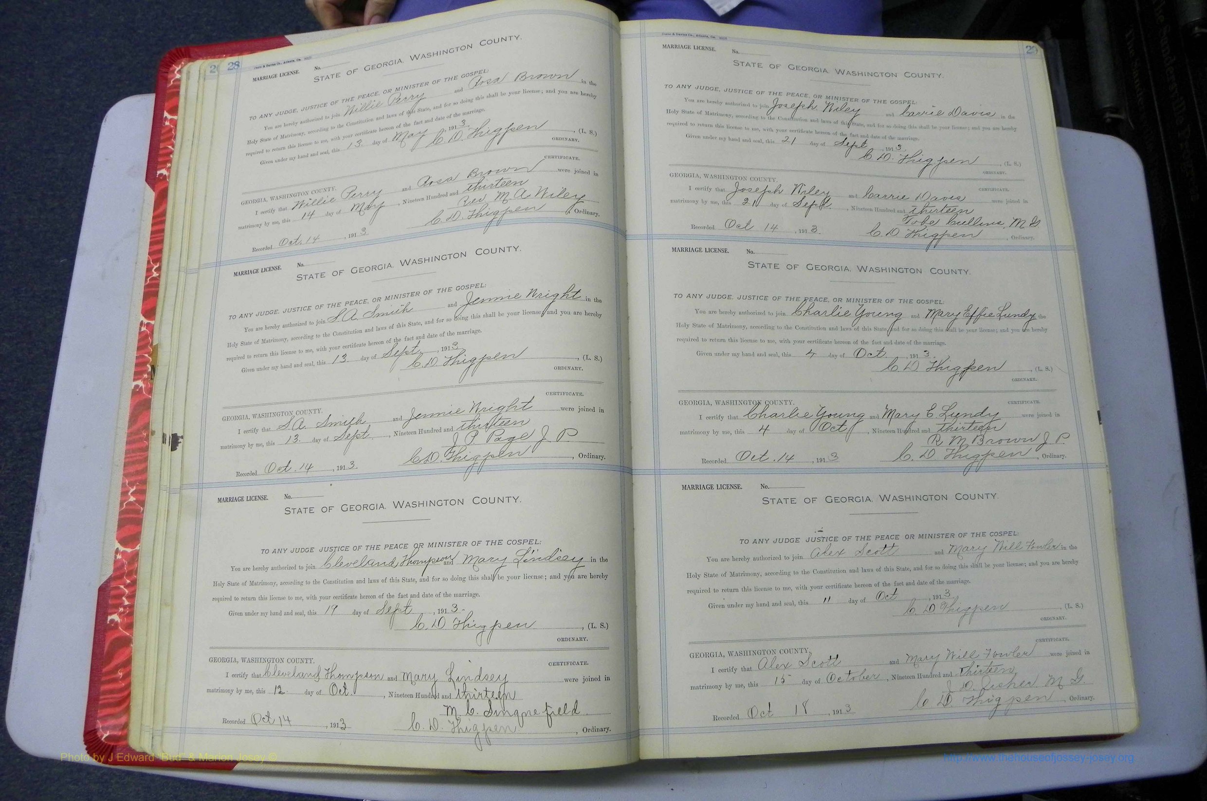 Was GA, Marriages Book L, 1913 - 1917, P 028-029.JPG