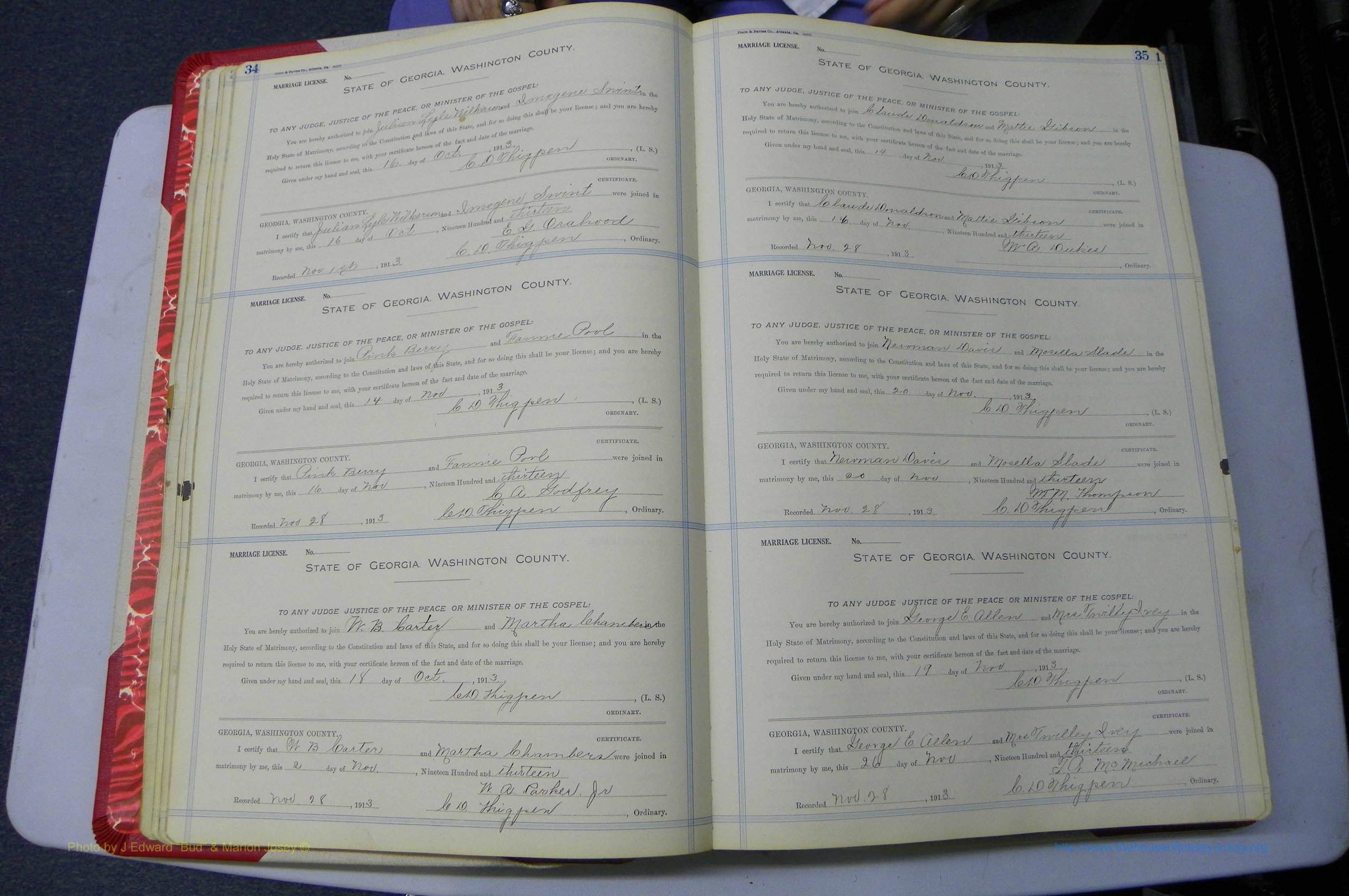 Was GA, Marriages Book L, 1913 - 1917, P 034-035.JPG
