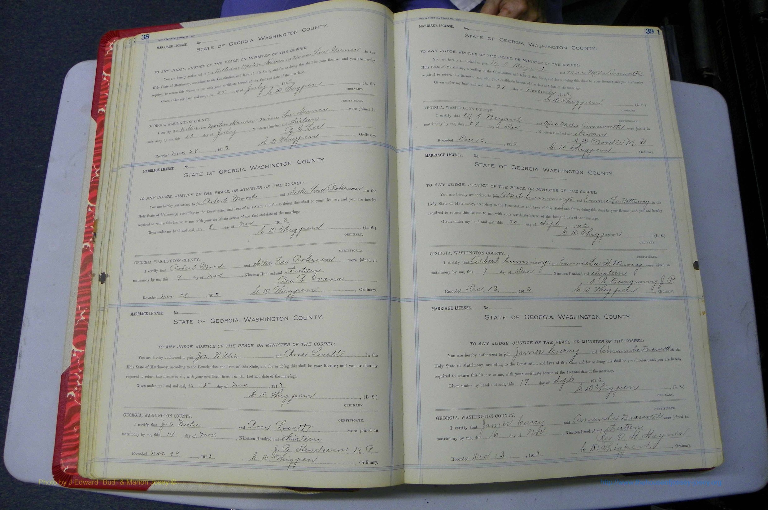 Was GA, Marriages Book L, 1913 - 1917, P 038-039.JPG