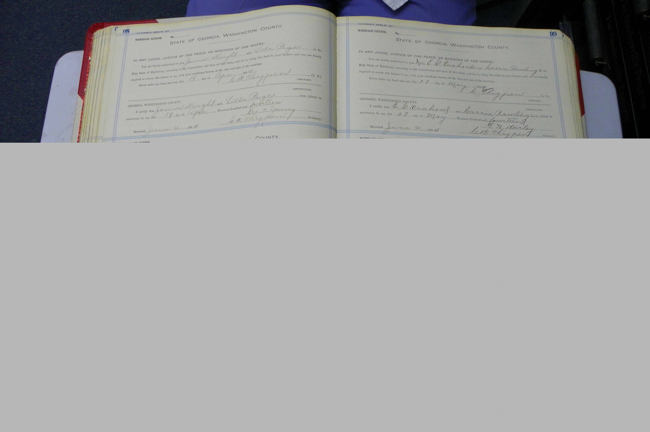 Was GA, Marriages Book L, 1913 - 1917, P 098-099.JPG