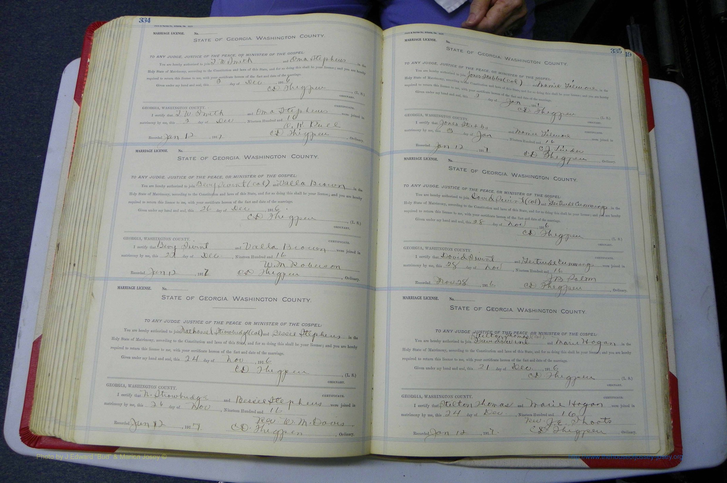 Was GA, Marriages Book L, 1913 - 1917, P 334-335.JPG