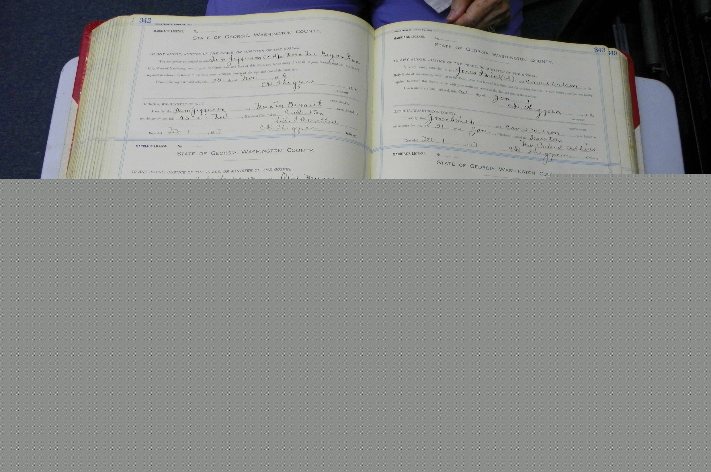 Was GA, Marriages Book L, 1913 - 1917, P 342-343.JPG