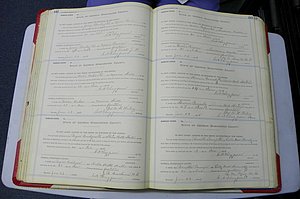 Was GA, Marriages Book L, 1913 - 1917, P 142-143.JPG