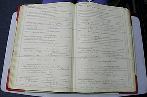 Was GA, Marriages Book L, 1913 - 1917, P 150-151.JPG