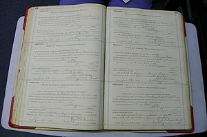 Was GA, Marriages Book L, 1913 - 1917, P 152-153.JPG
