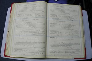 Was GA, Marriages Book L, 1913 - 1917, P 156-157.JPG