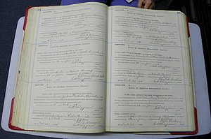 Was GA, Marriages Book L, 1913 - 1917, P 164-165.JPG