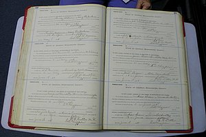 Was GA, Marriages Book L, 1913 - 1917, P 180-181.JPG