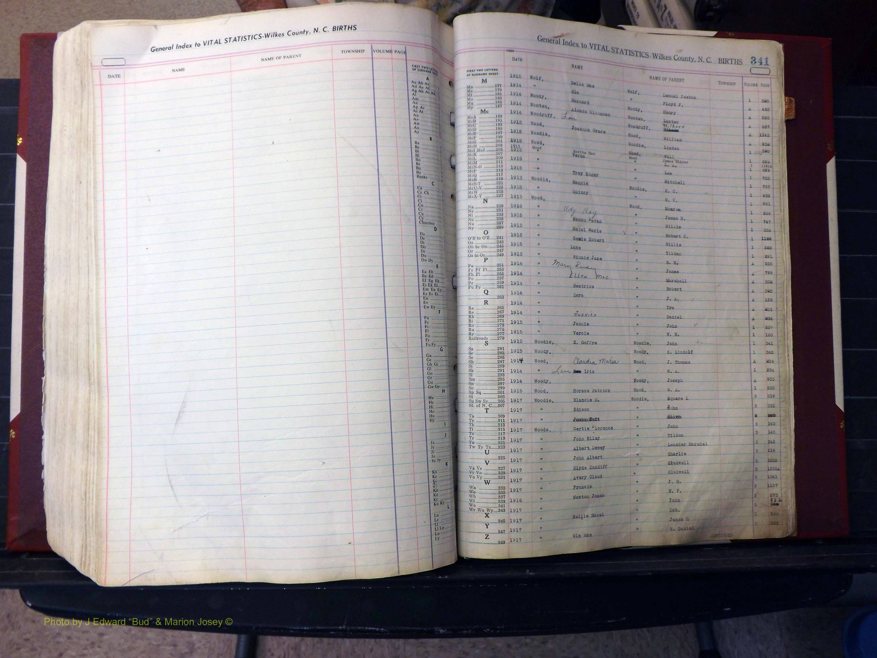 Wilkes Co, NC, Births, L-Z, 1913-1962 (376).JPG