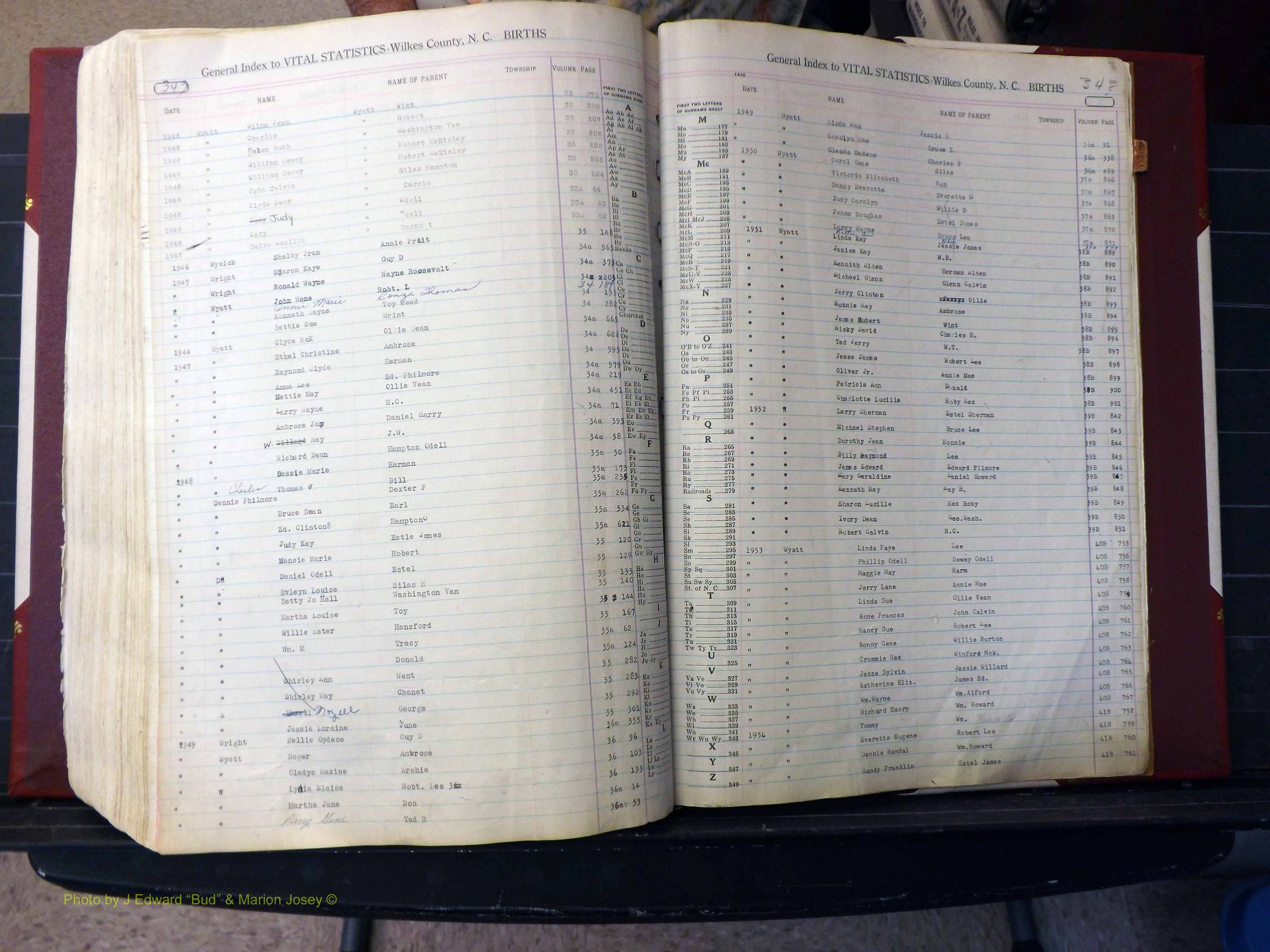 Wilkes Co, NC, Births, L-Z, 1913-1962 (388).JPG