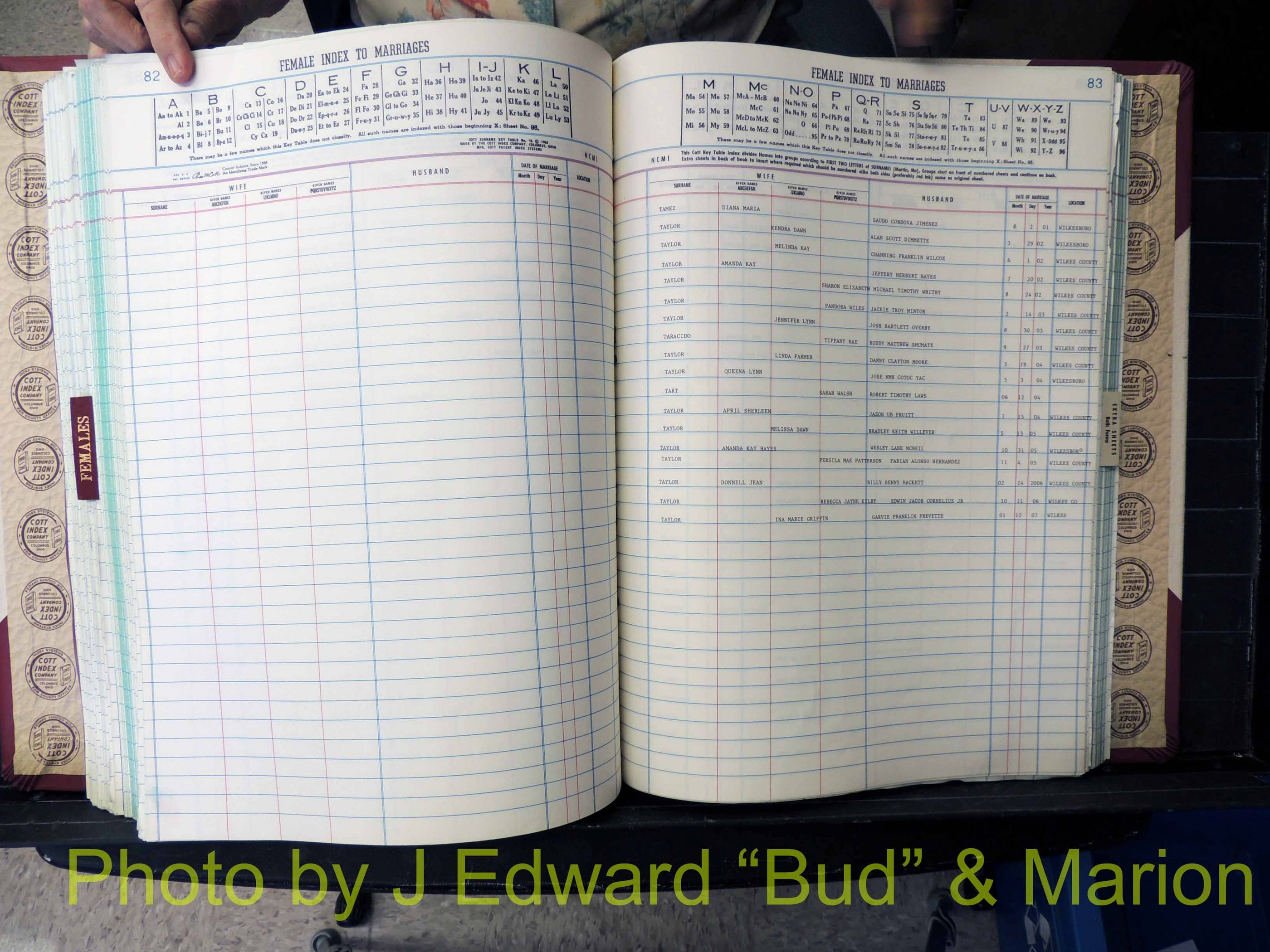 Wilkes Co, NC, Marriage Book 11, 2000-2006 (296).JPG