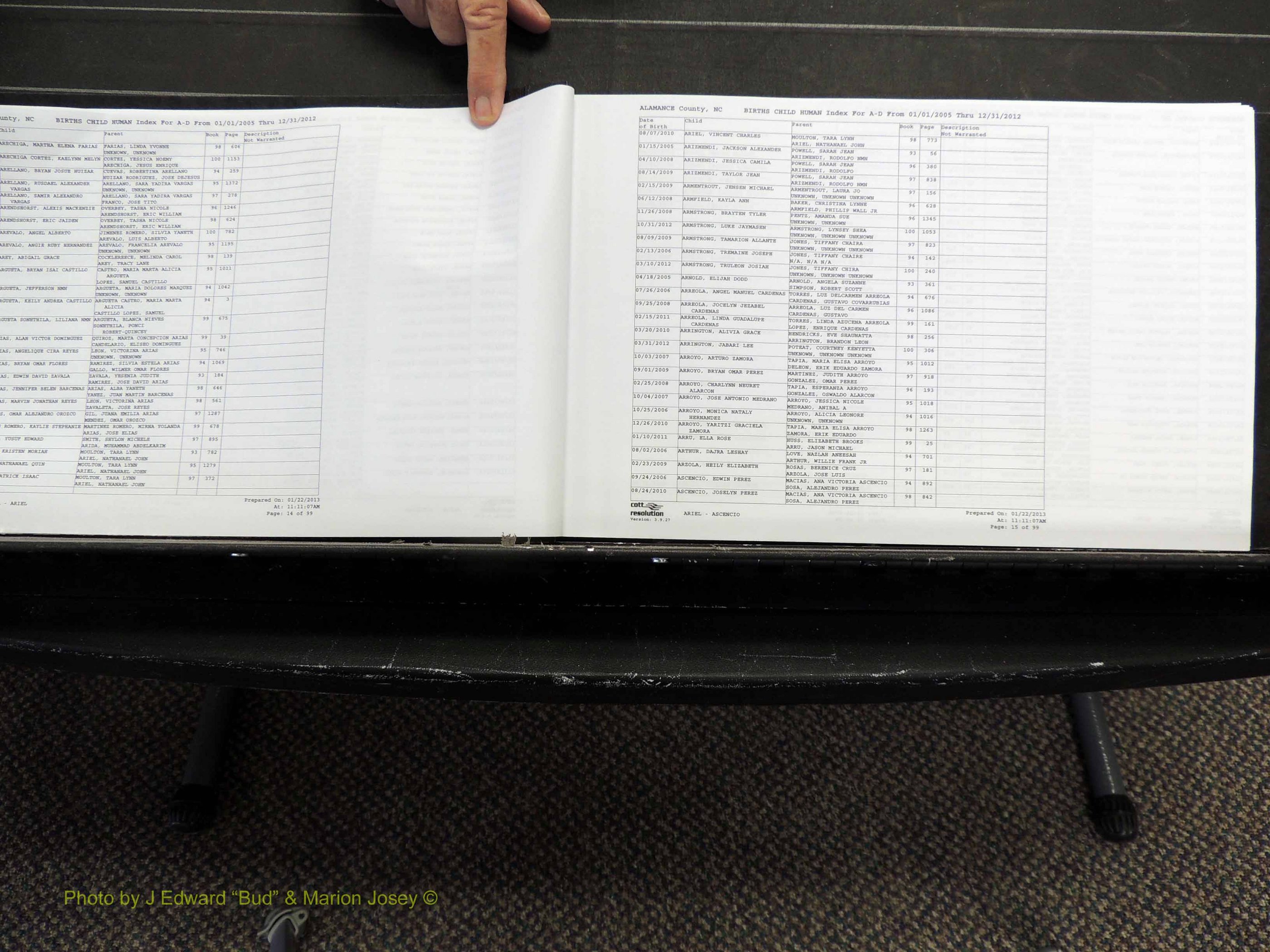 Alamance Co, NC, Births, A-Z, 2005-2012 (108).JPG