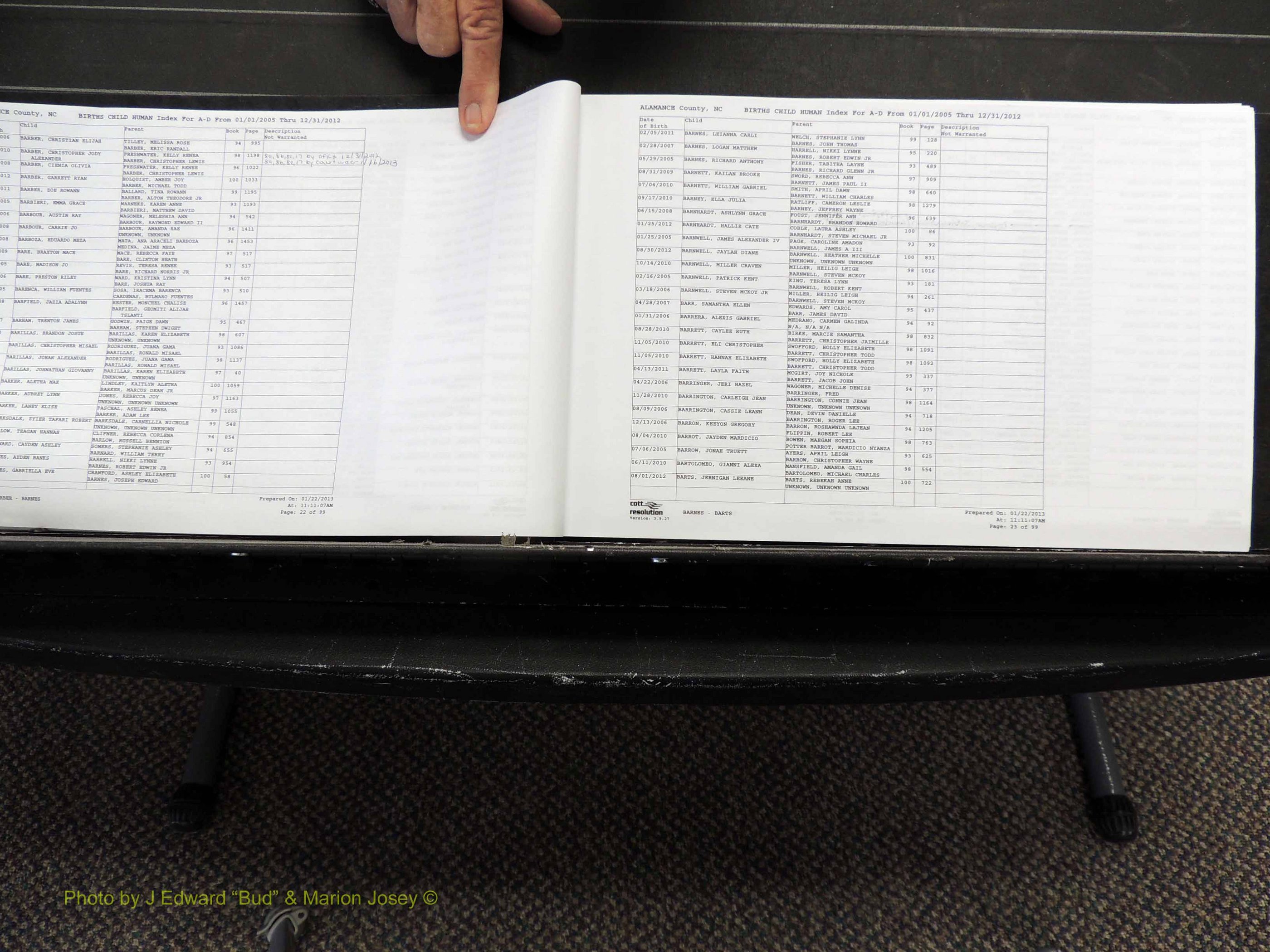 Alamance Co, NC, Births, A-Z, 2005-2012 (112).JPG
