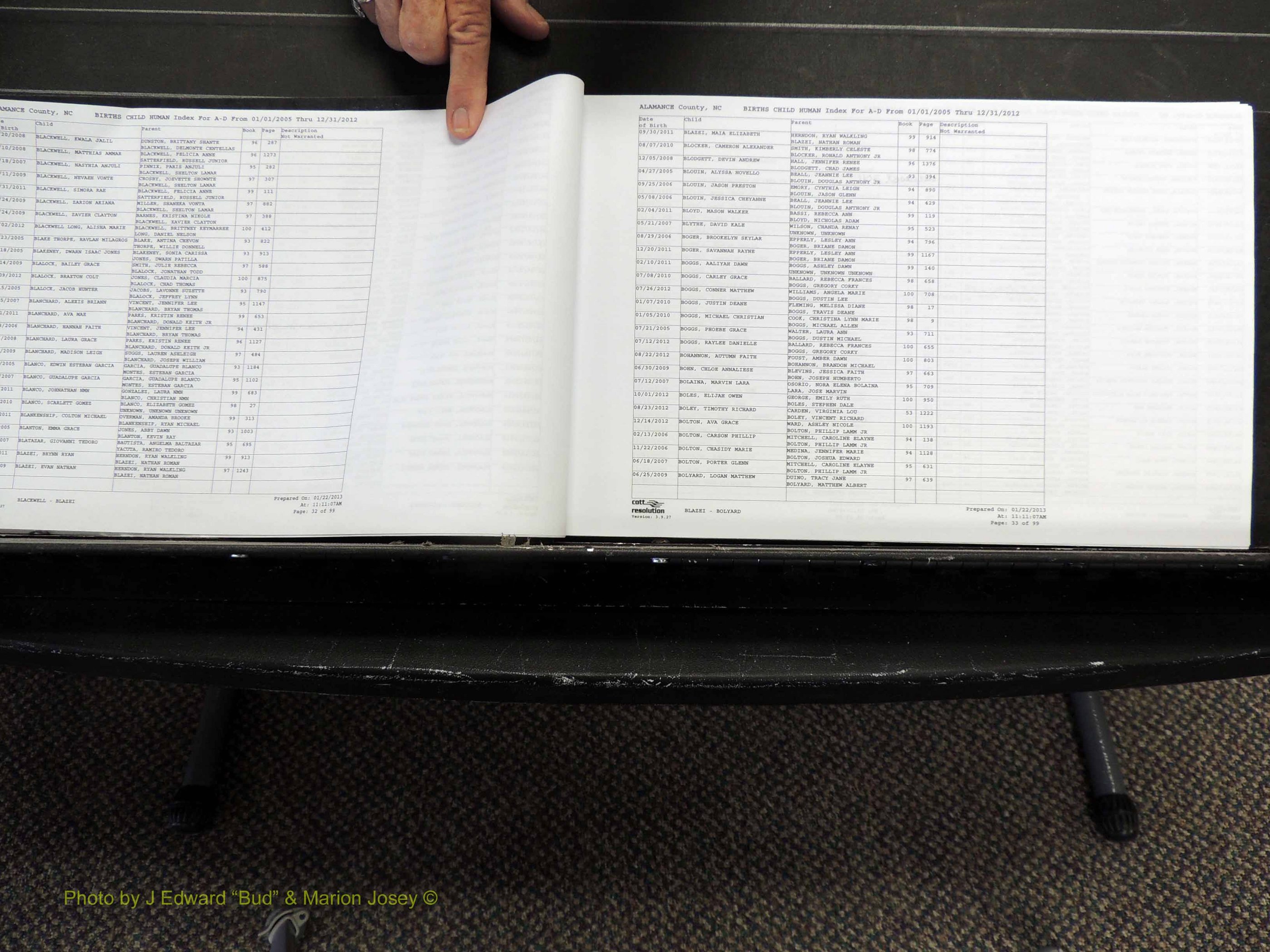 Alamance Co, NC, Births, A-Z, 2005-2012 (117).JPG